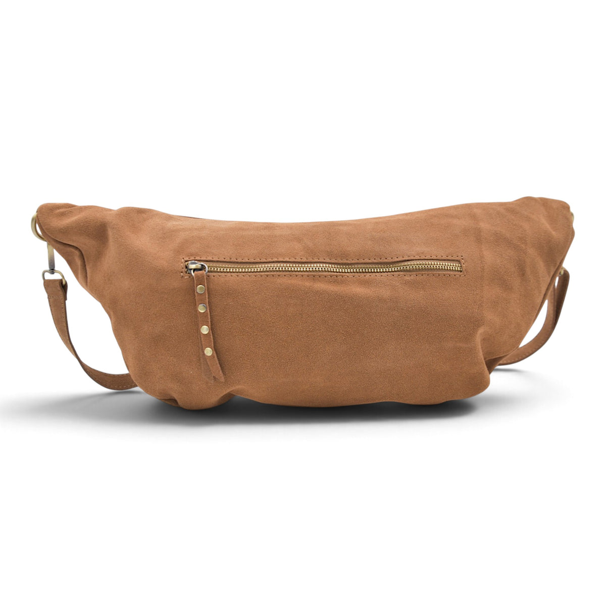 Bella 2.0 Italian Suede Sling Bag in Latte