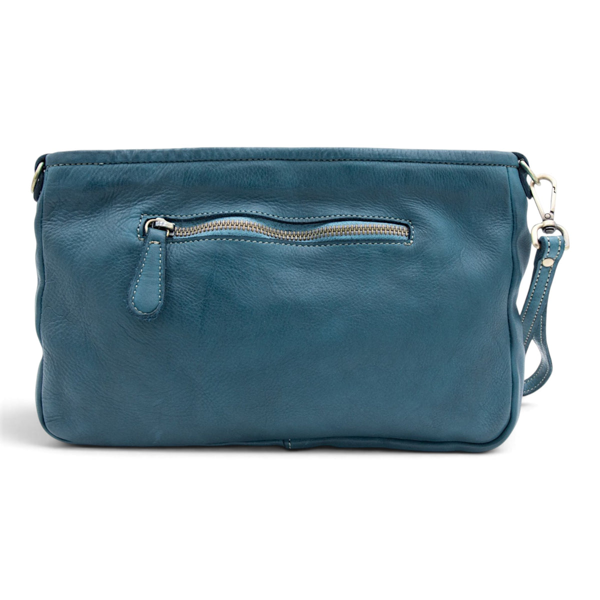 Laura Woven Crossbody in Teal