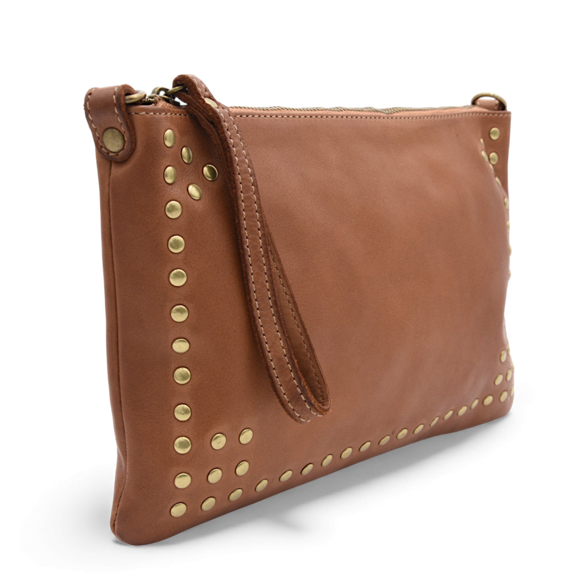 Boho Clutch in Cognac