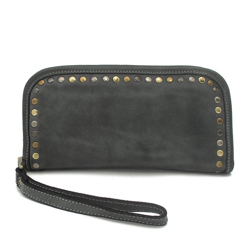 Sofia Zip Around Wallet in Gray