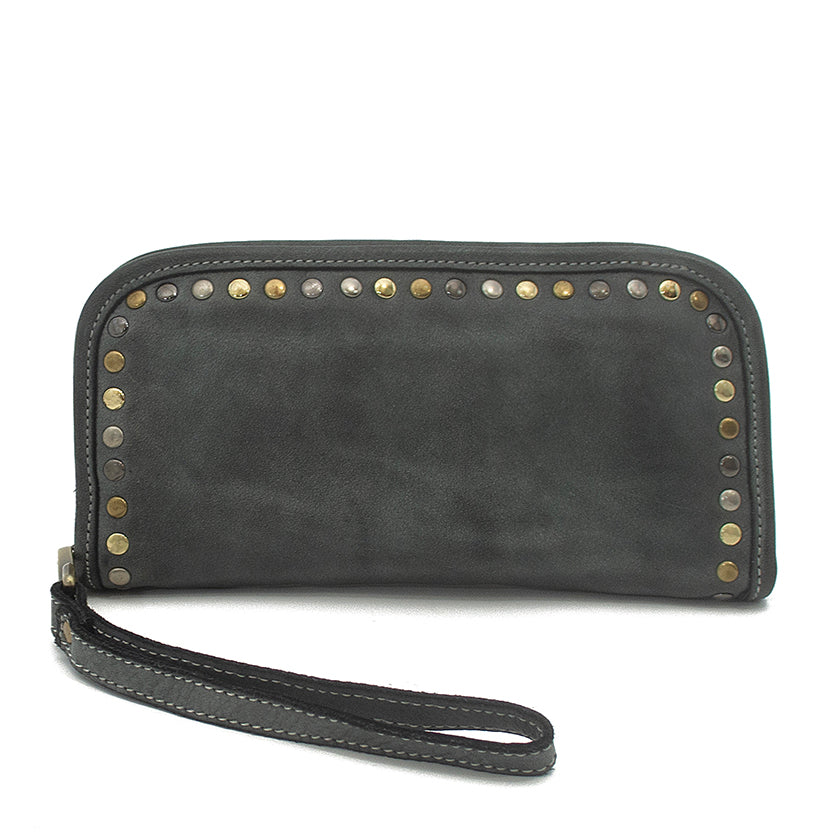 Sofia Zip Around Wallet in Gray