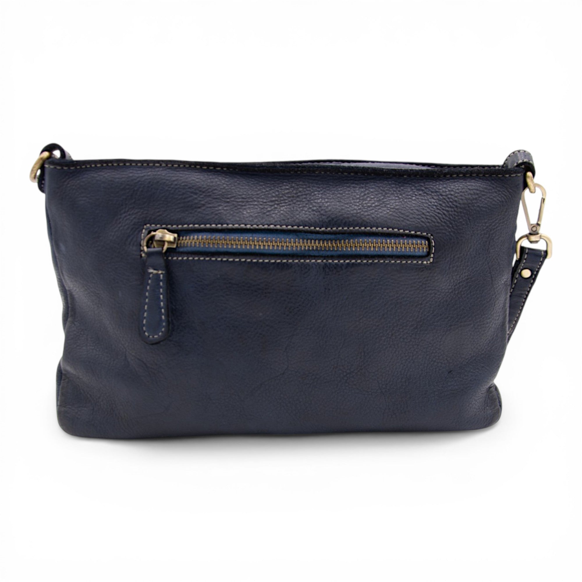 Laura Woven Crossbody in Navy