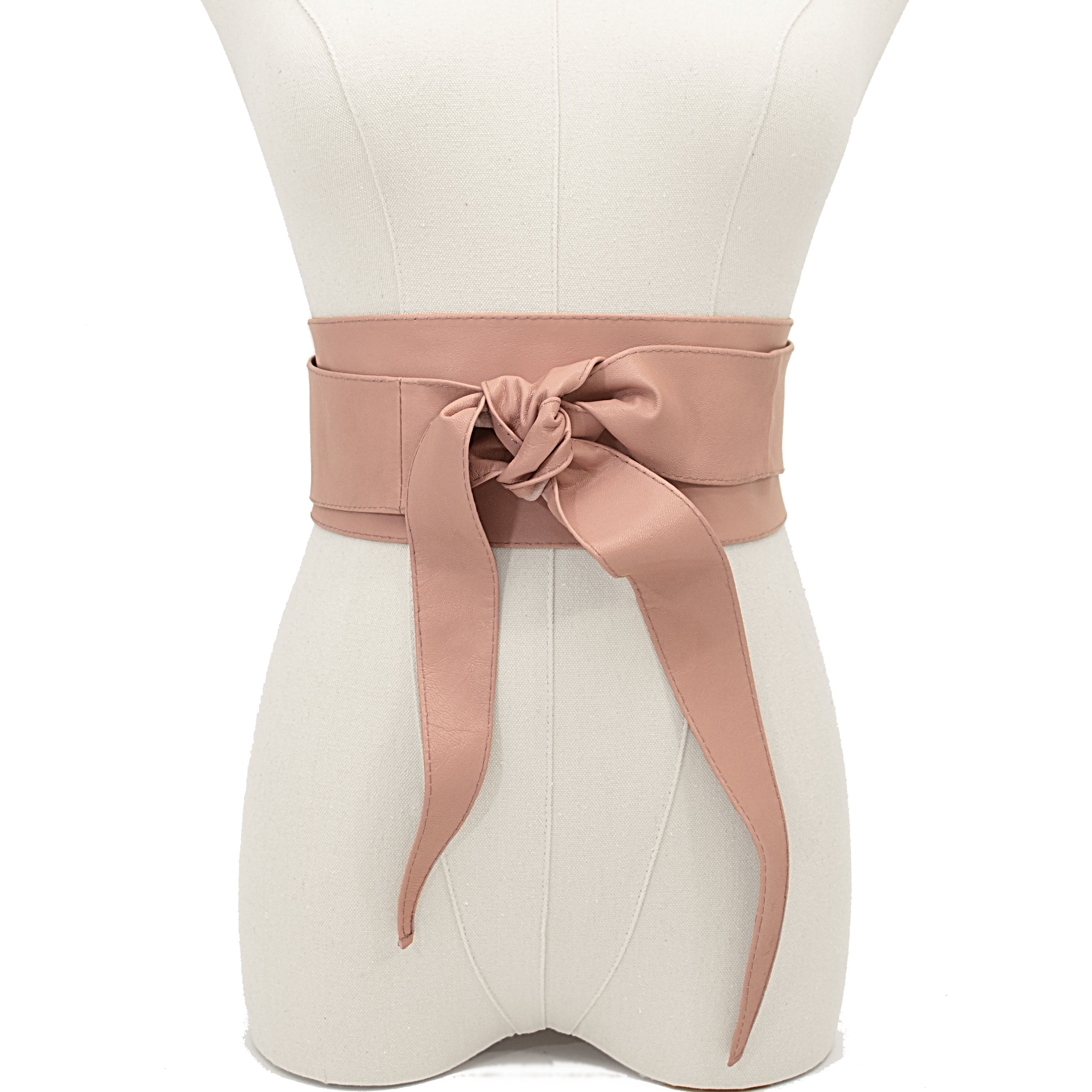 Obi Wrap Belt in Dusty Pink