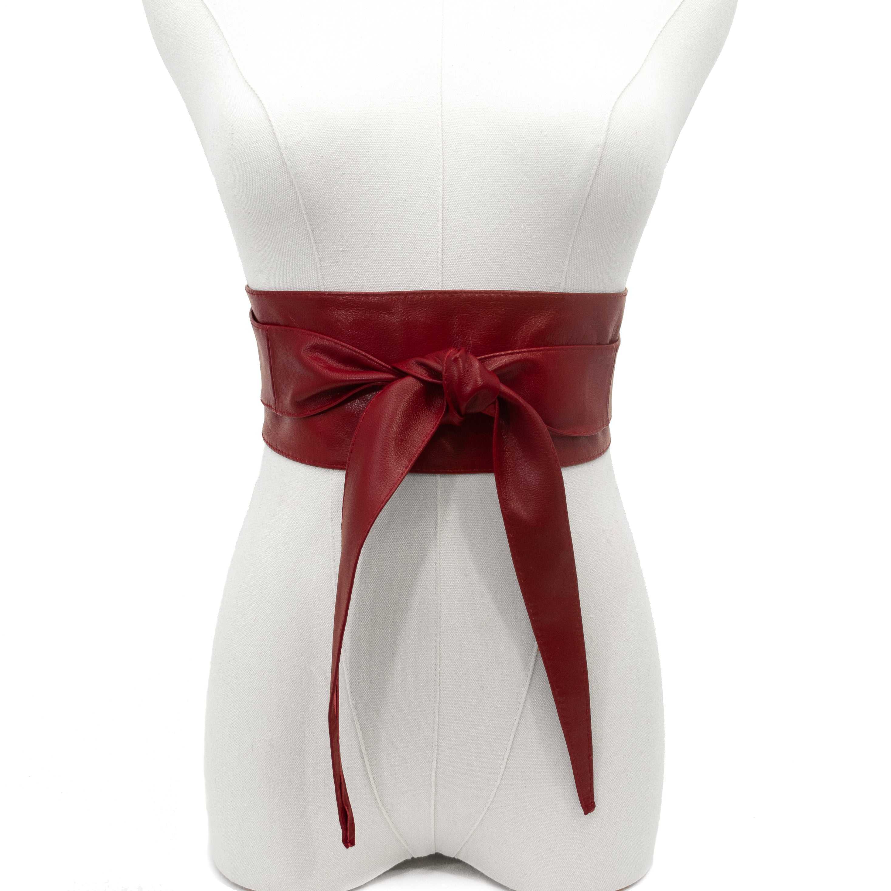 Obi Wrap Belt in Red