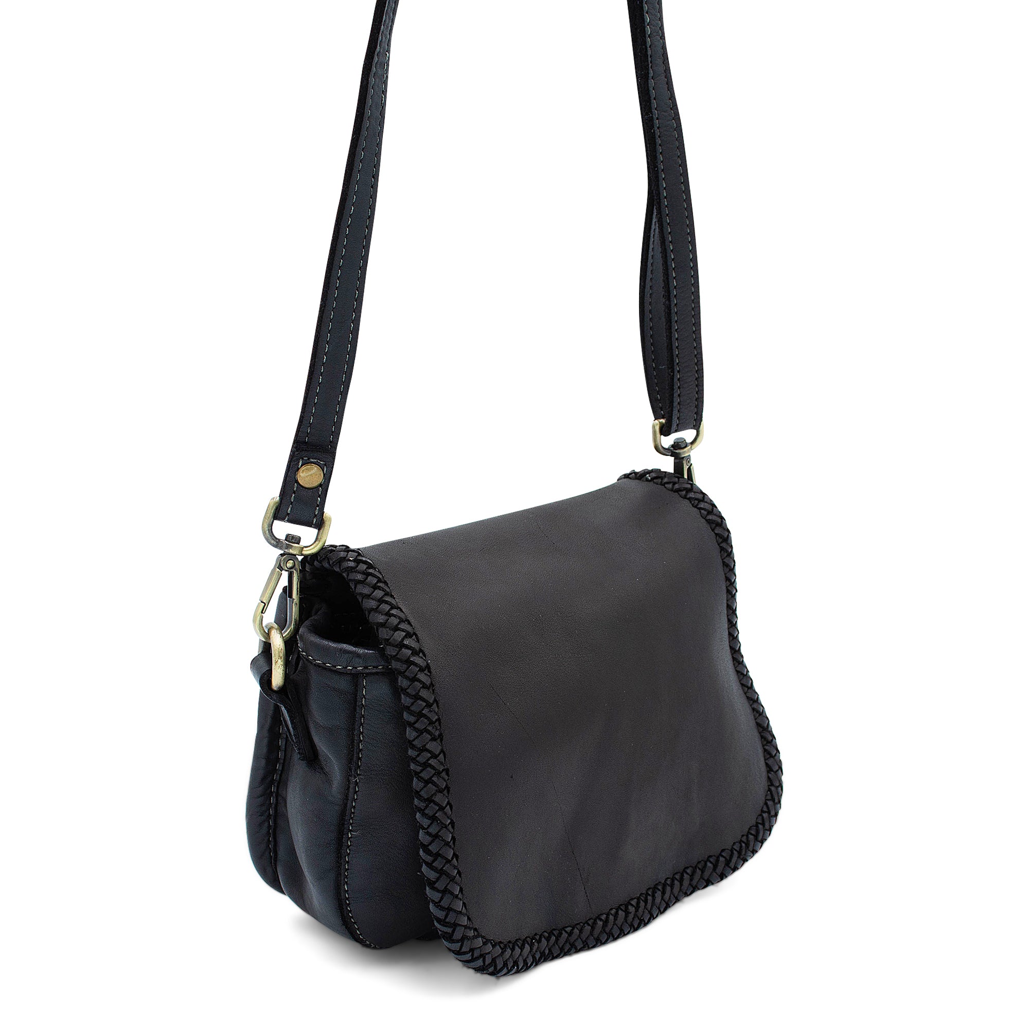Naples Saddle Bag in Black