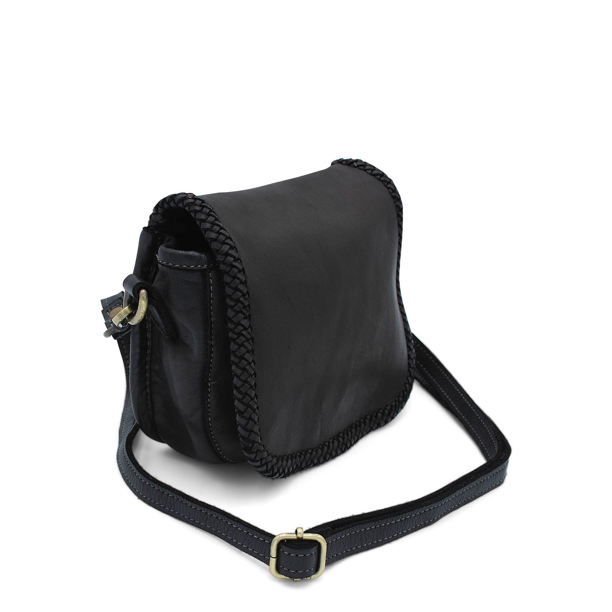Naples Saddle Bag in Black