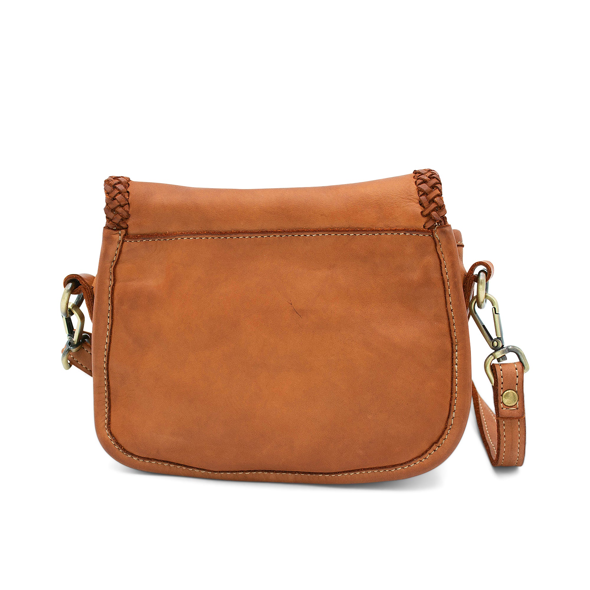 Naples Saddle Bag in Cognac