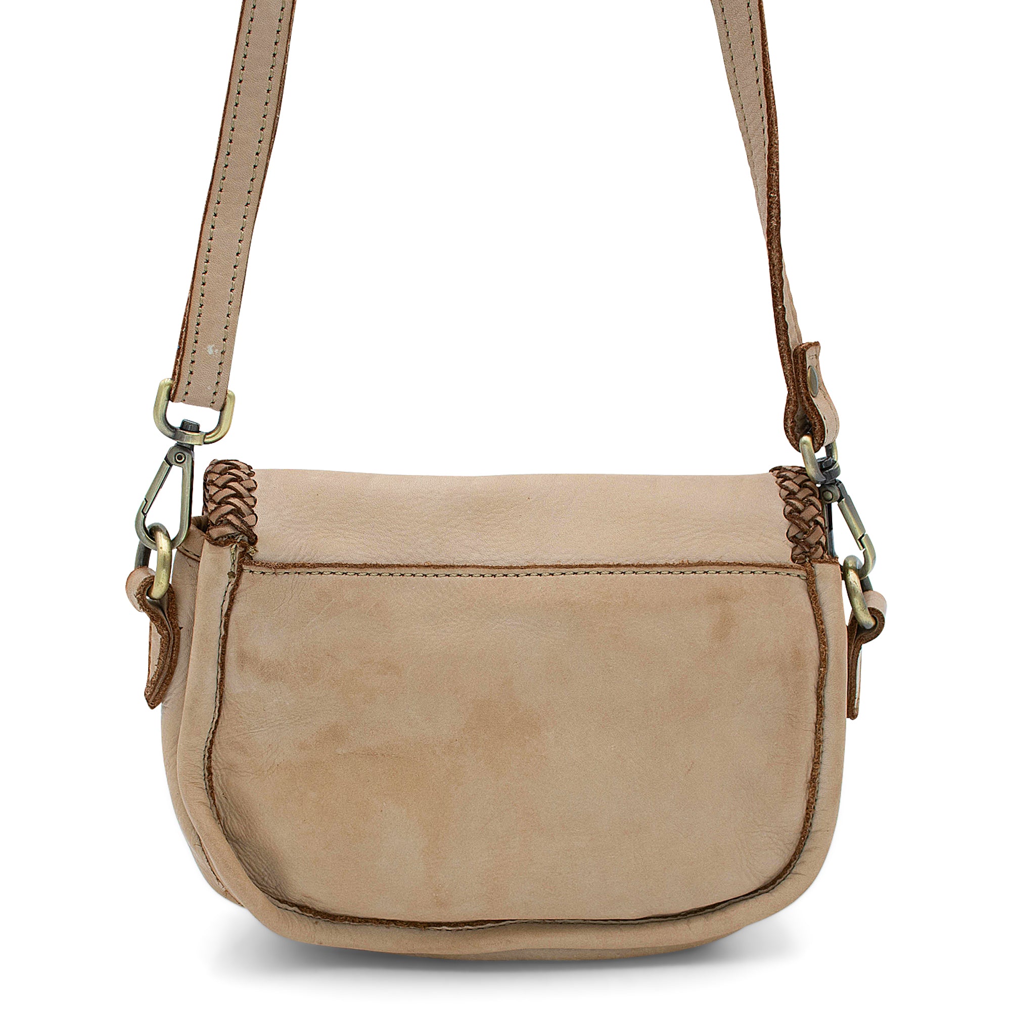 Naples Saddle Bag in Light Taupe