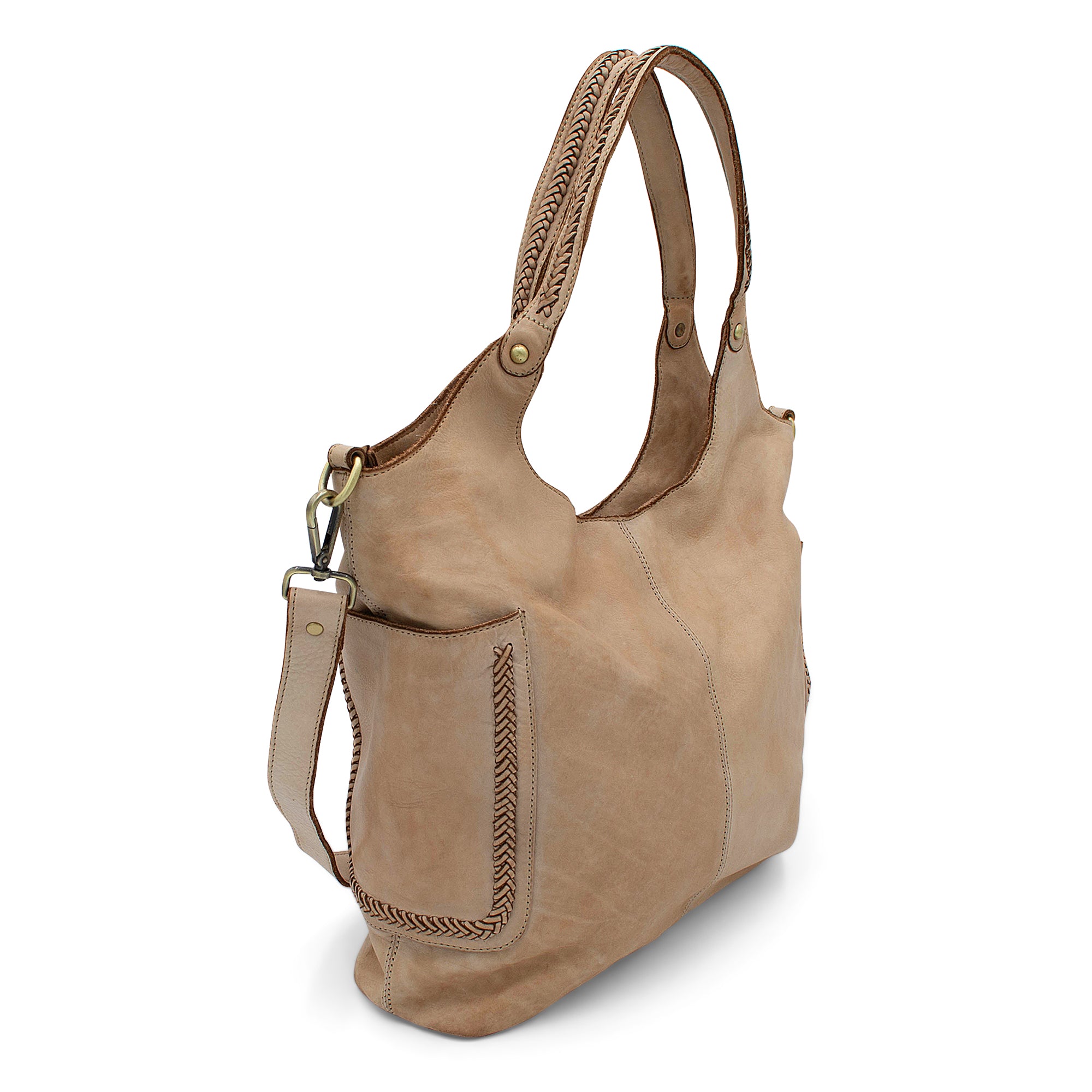 Julia Slouchy Tote in Light Taupe