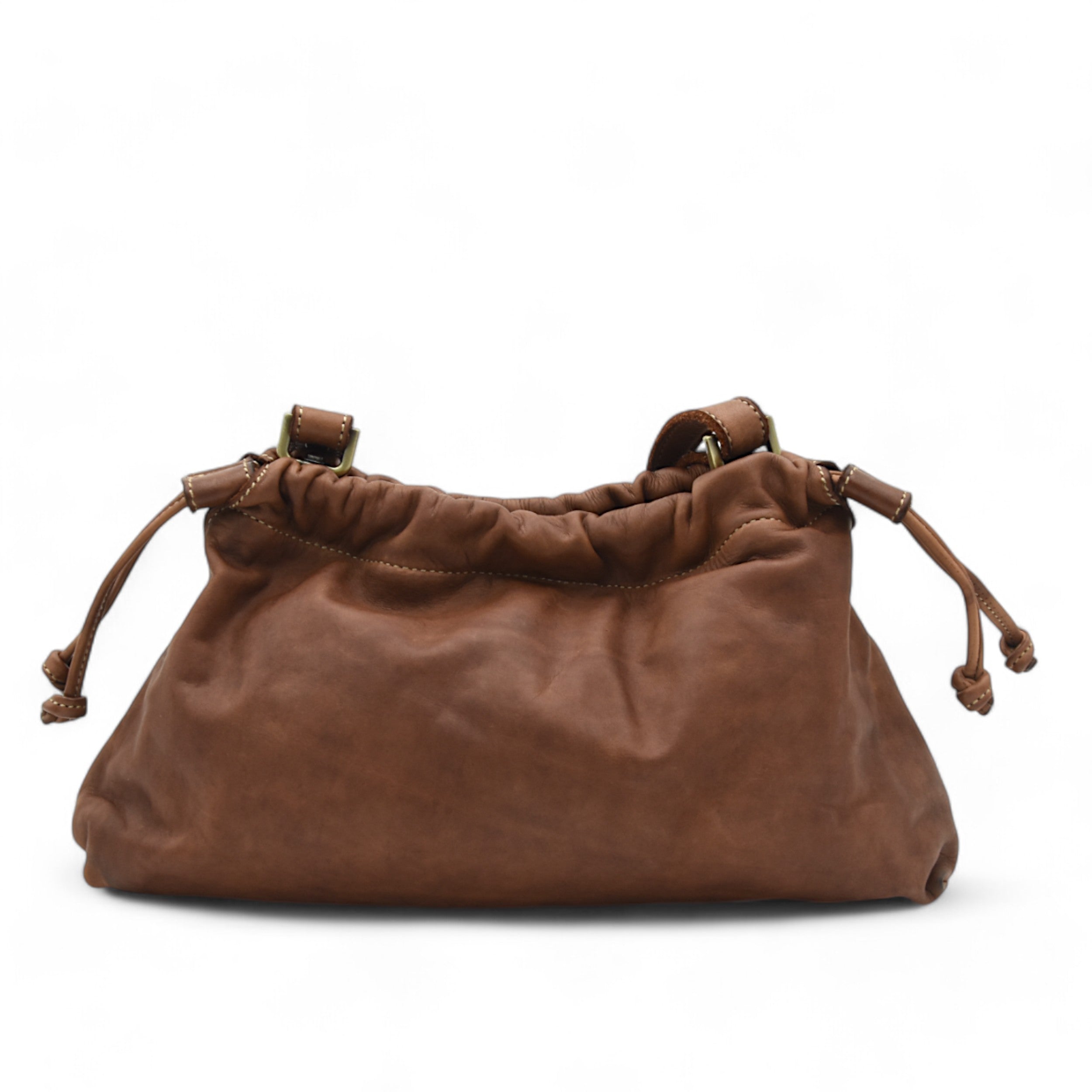 Greta Clutch in Cognac