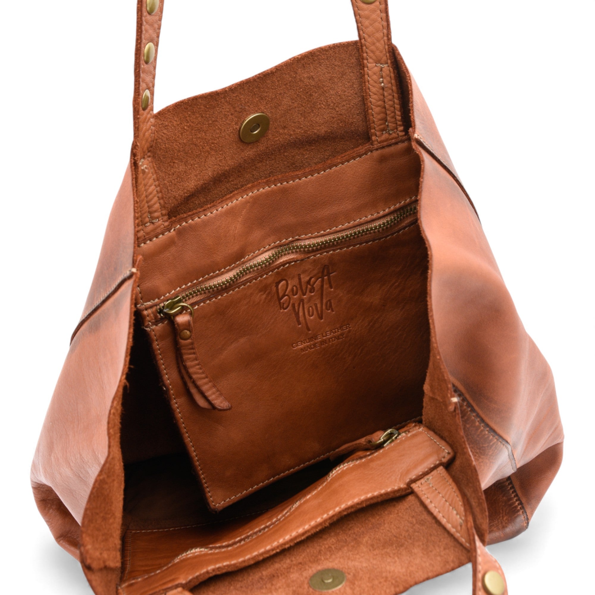 Wanderlust Tote in Cognac
