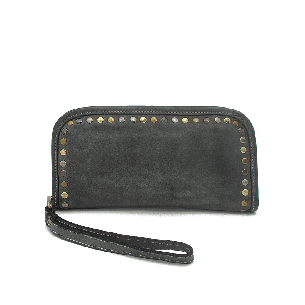 Sofia Zip Around Wallet in Gray