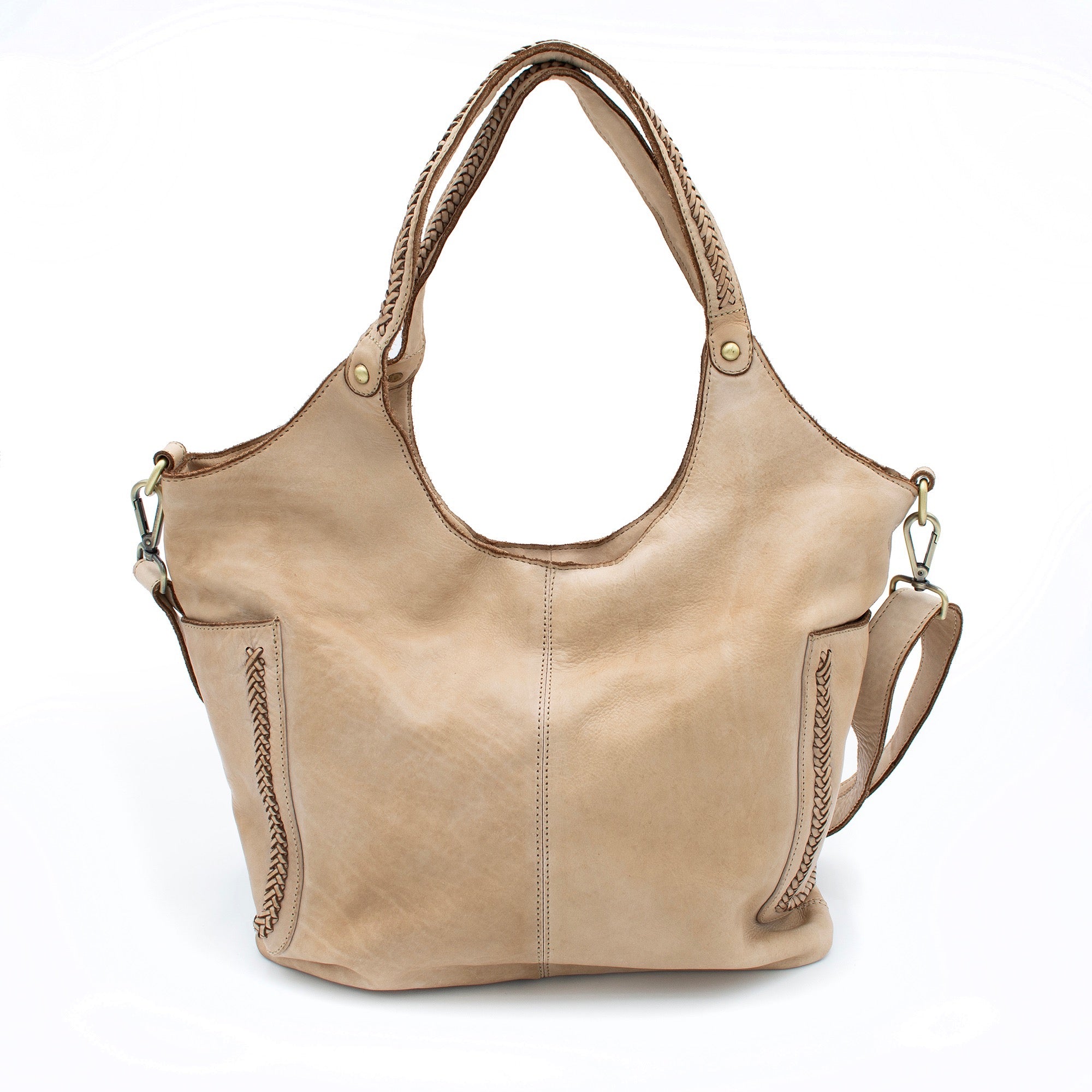 Julia Slouchy Tote in Light Taupe
