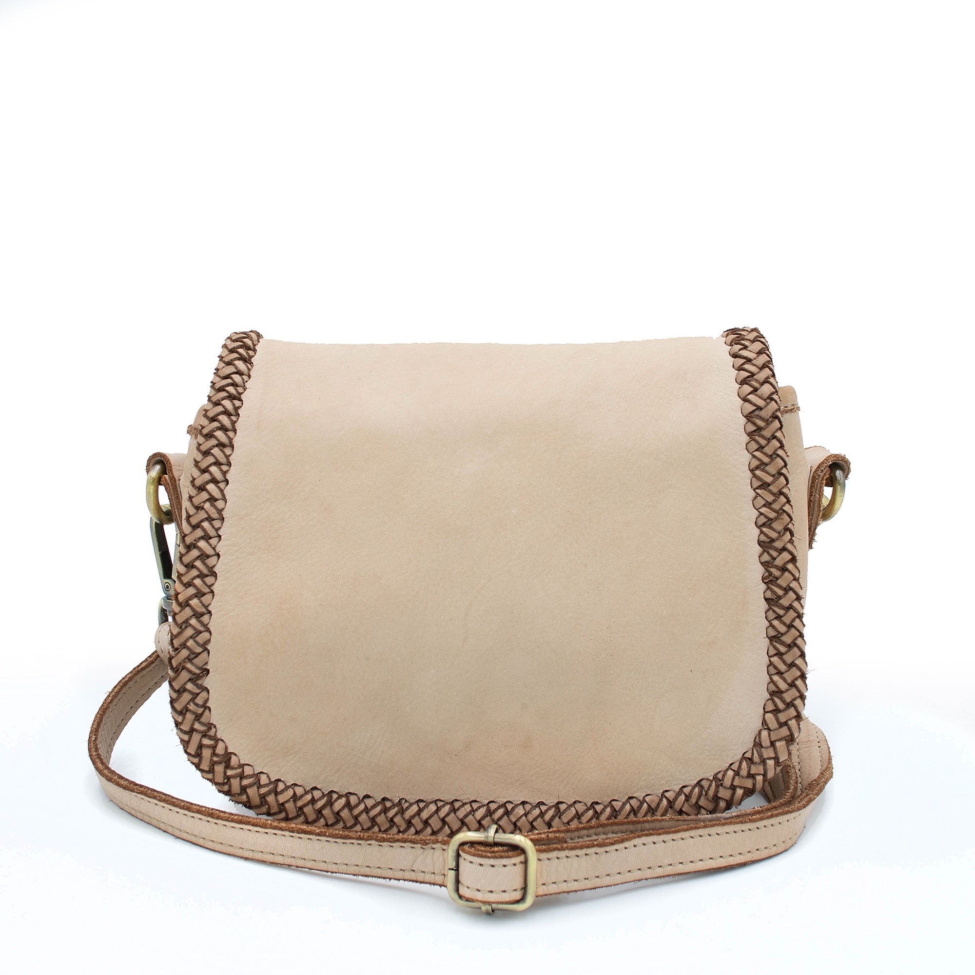 Naples Saddle Bag in Light Taupe