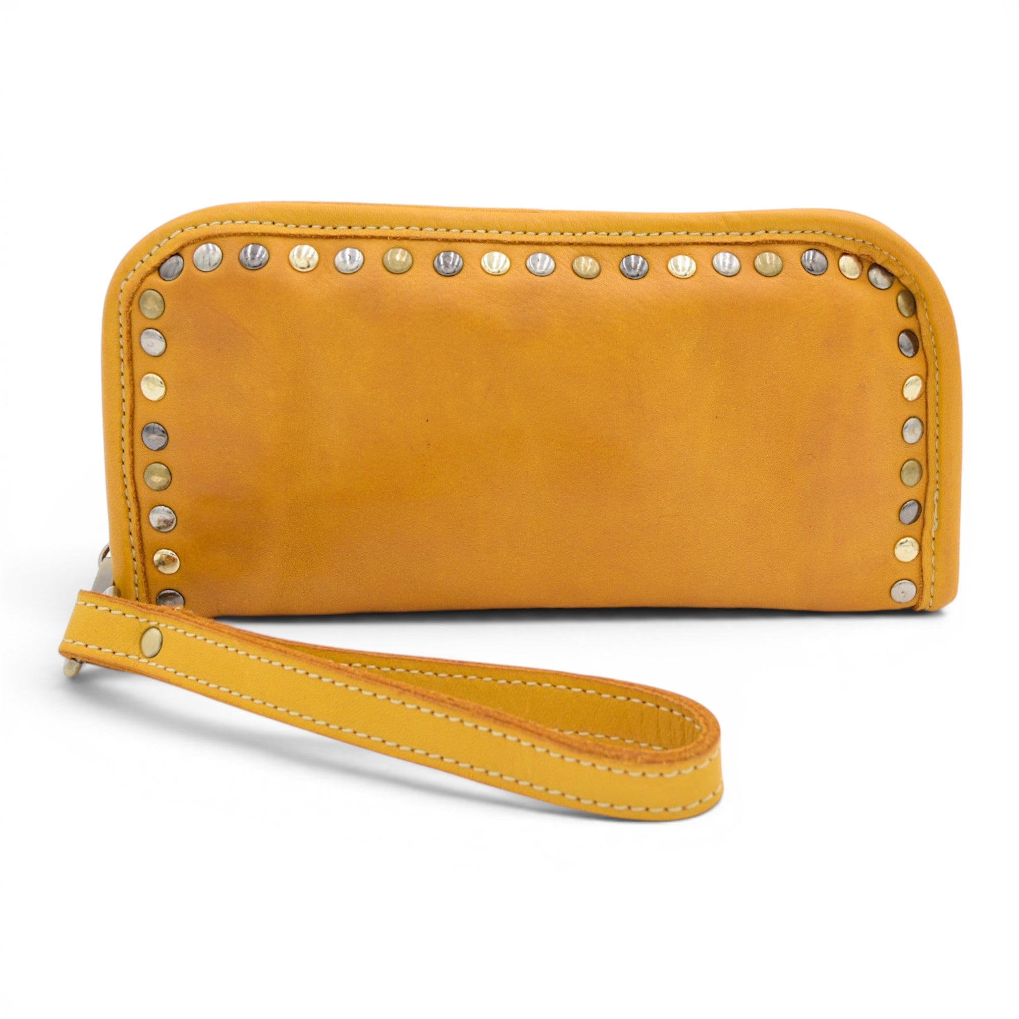 Sofia Zip Around Wallet in Yellow