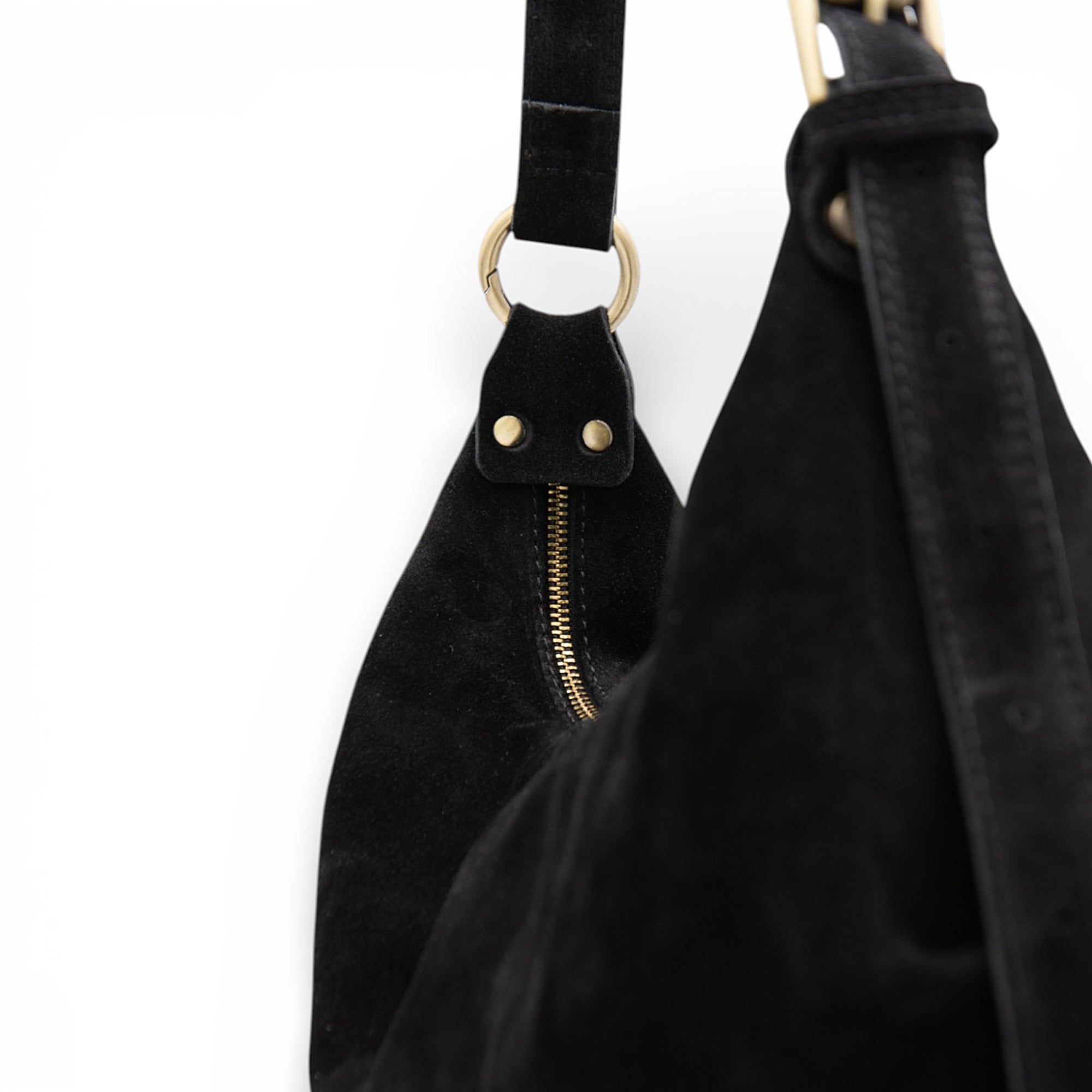 Dallas Suede Fringe in Black