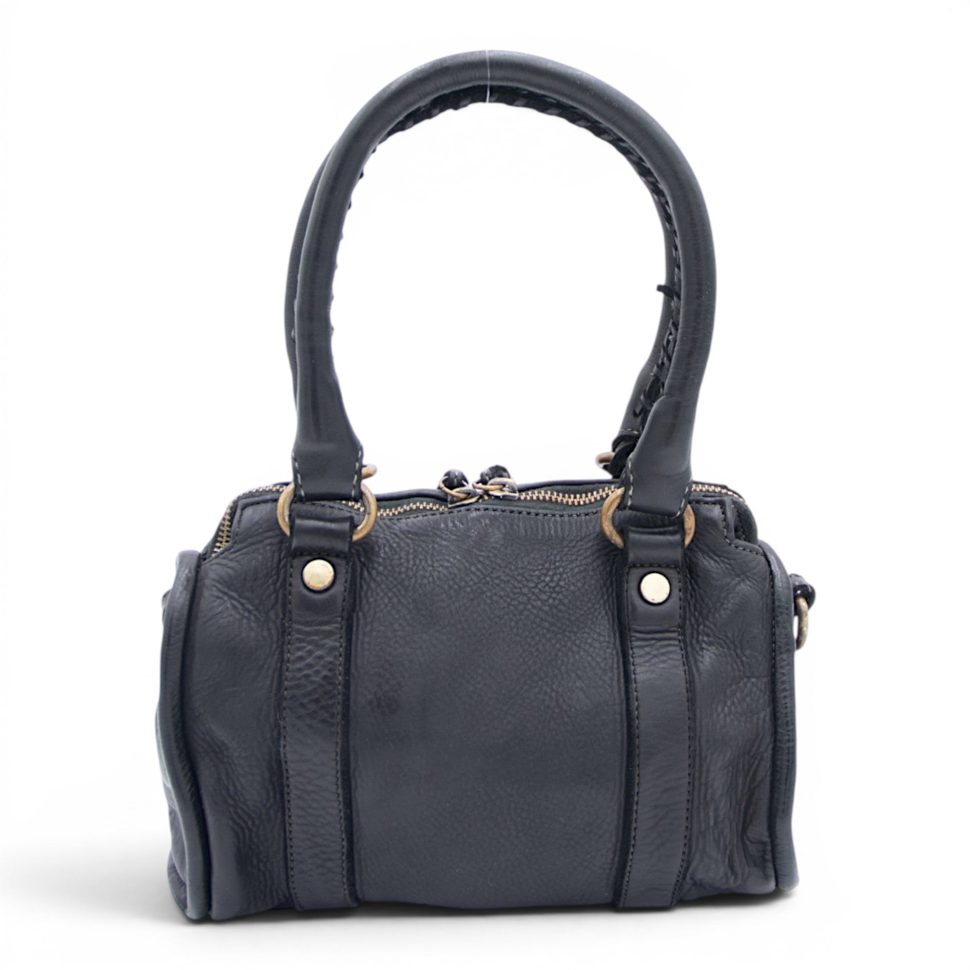 Small Pocket Satchel in Black