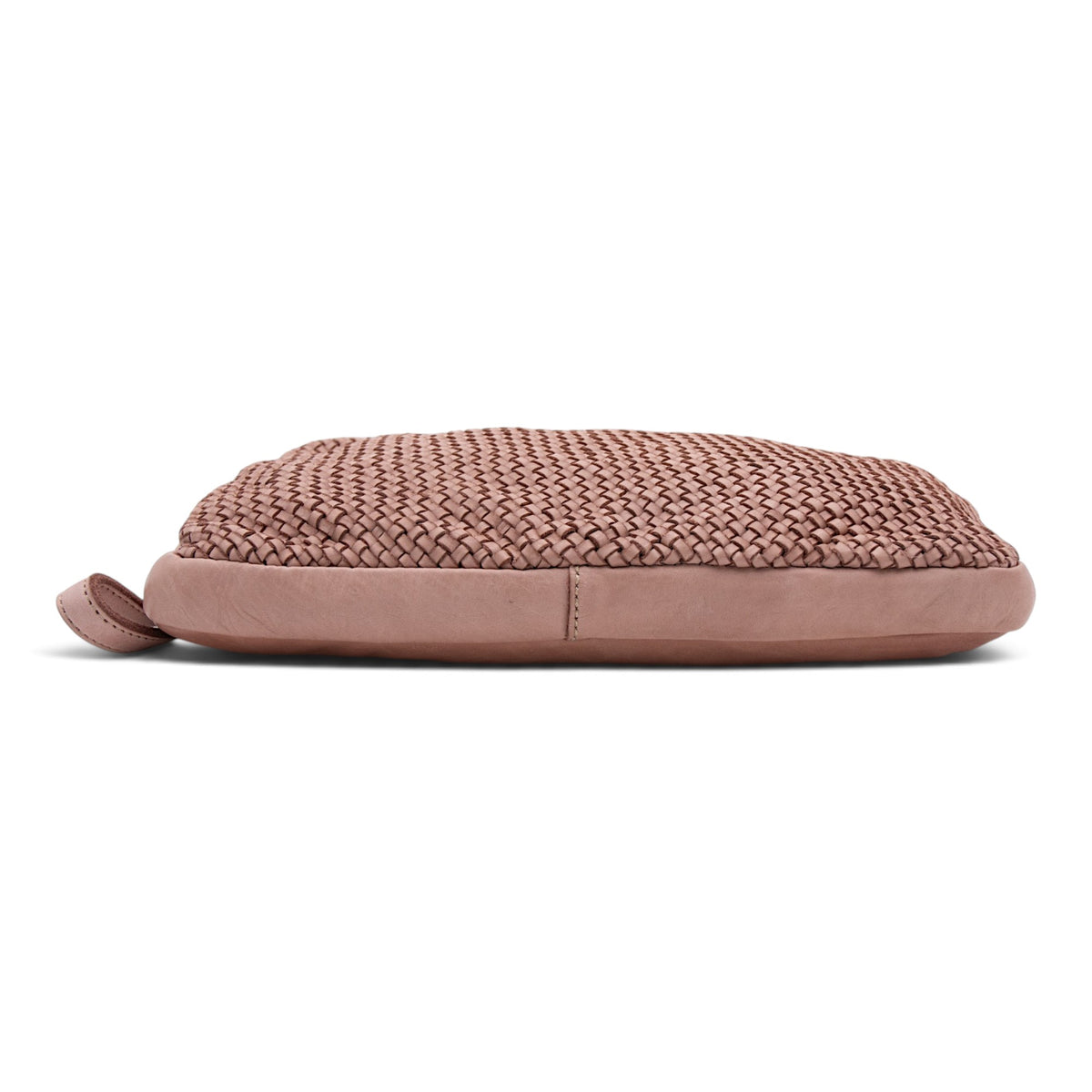 Laura Woven Crossbody in Dusty Pink