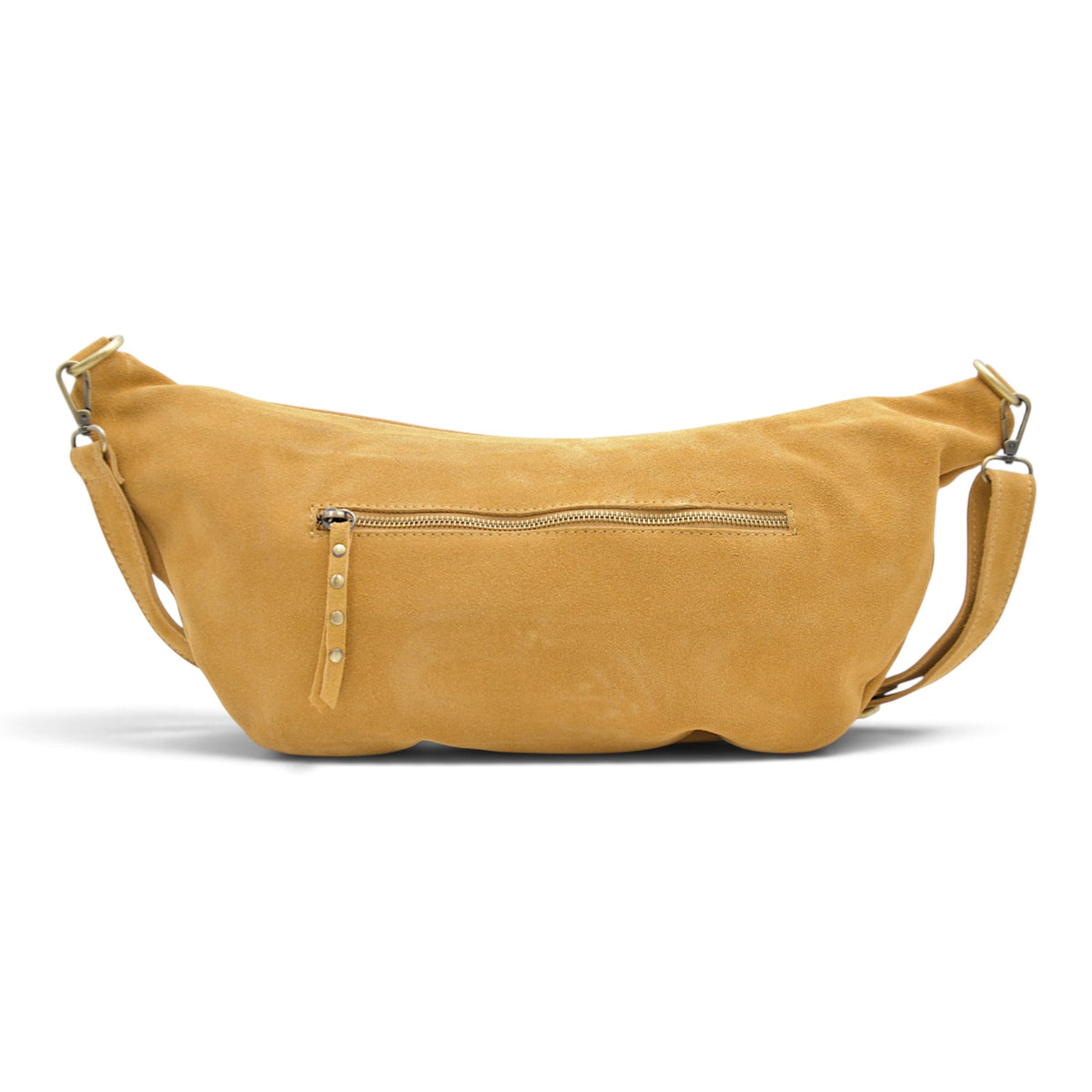 Bella 2.0 Italian Suede Sling Bag in Mustard