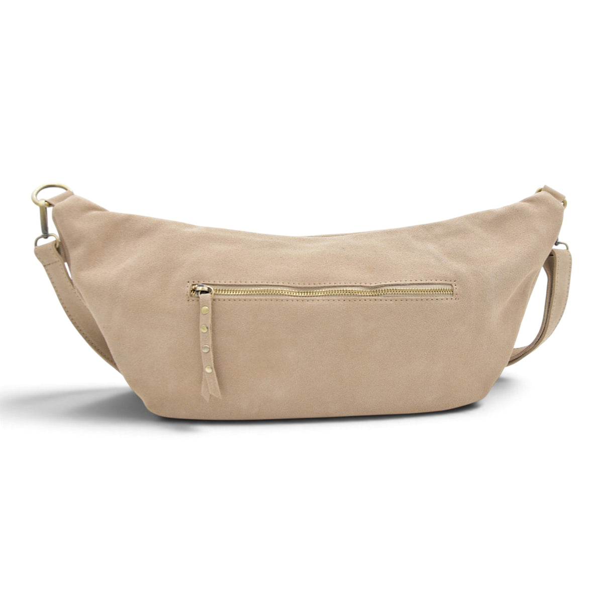 Bella 2.0 Italian Suede Sling Bag in Sand