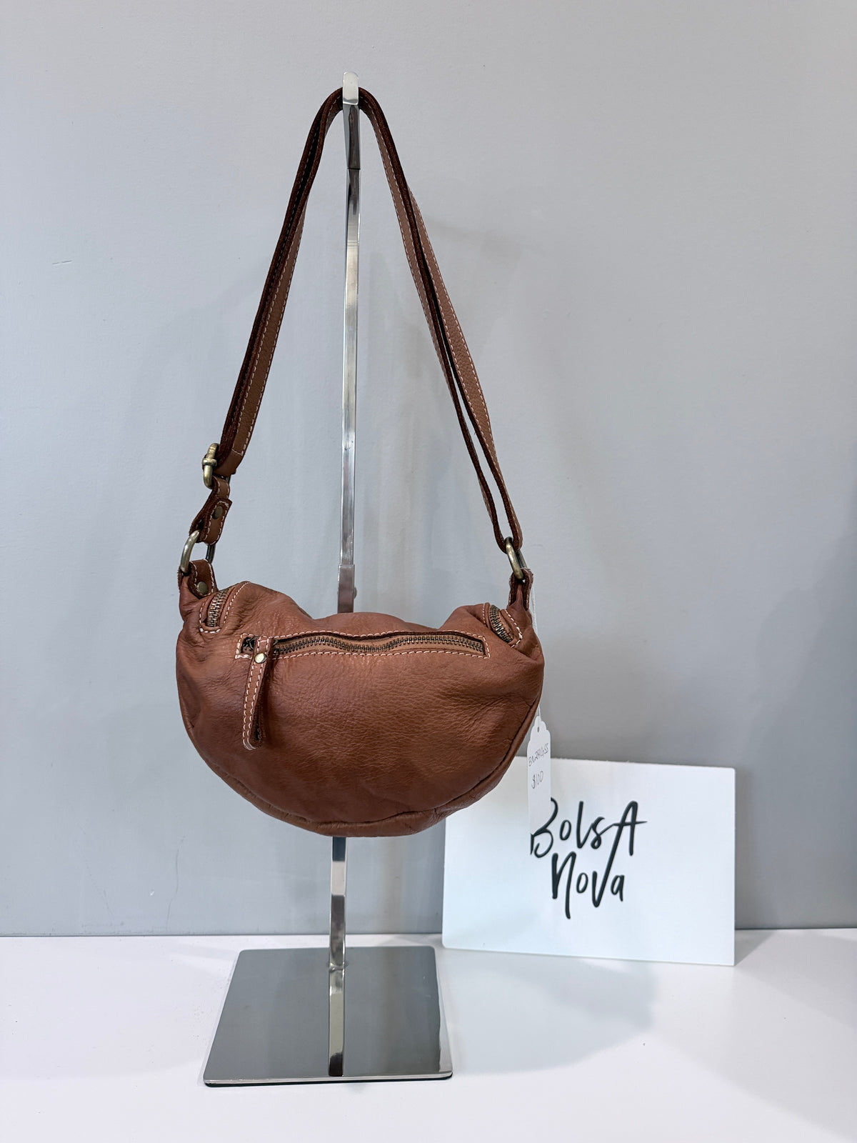 Avery Crossbody in Cognac - Sample Sale