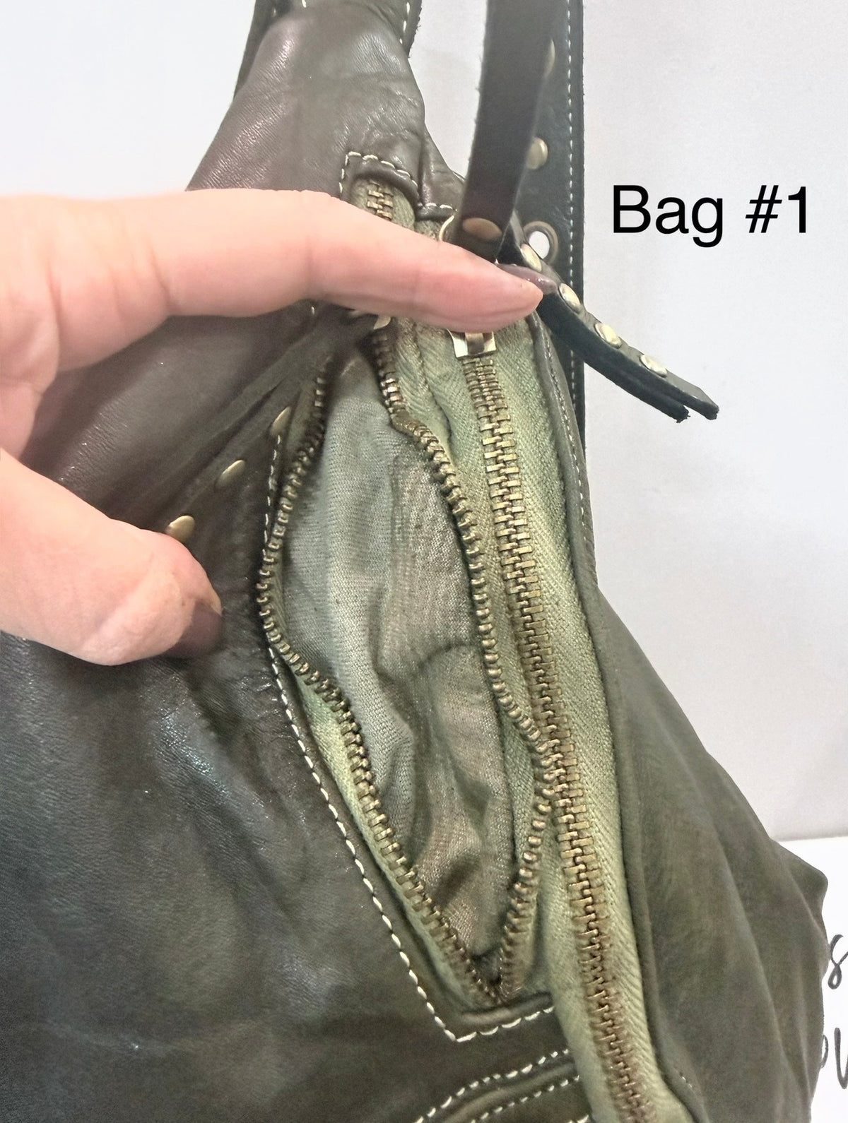 Bella Large Sling in Olive - Sample Sale