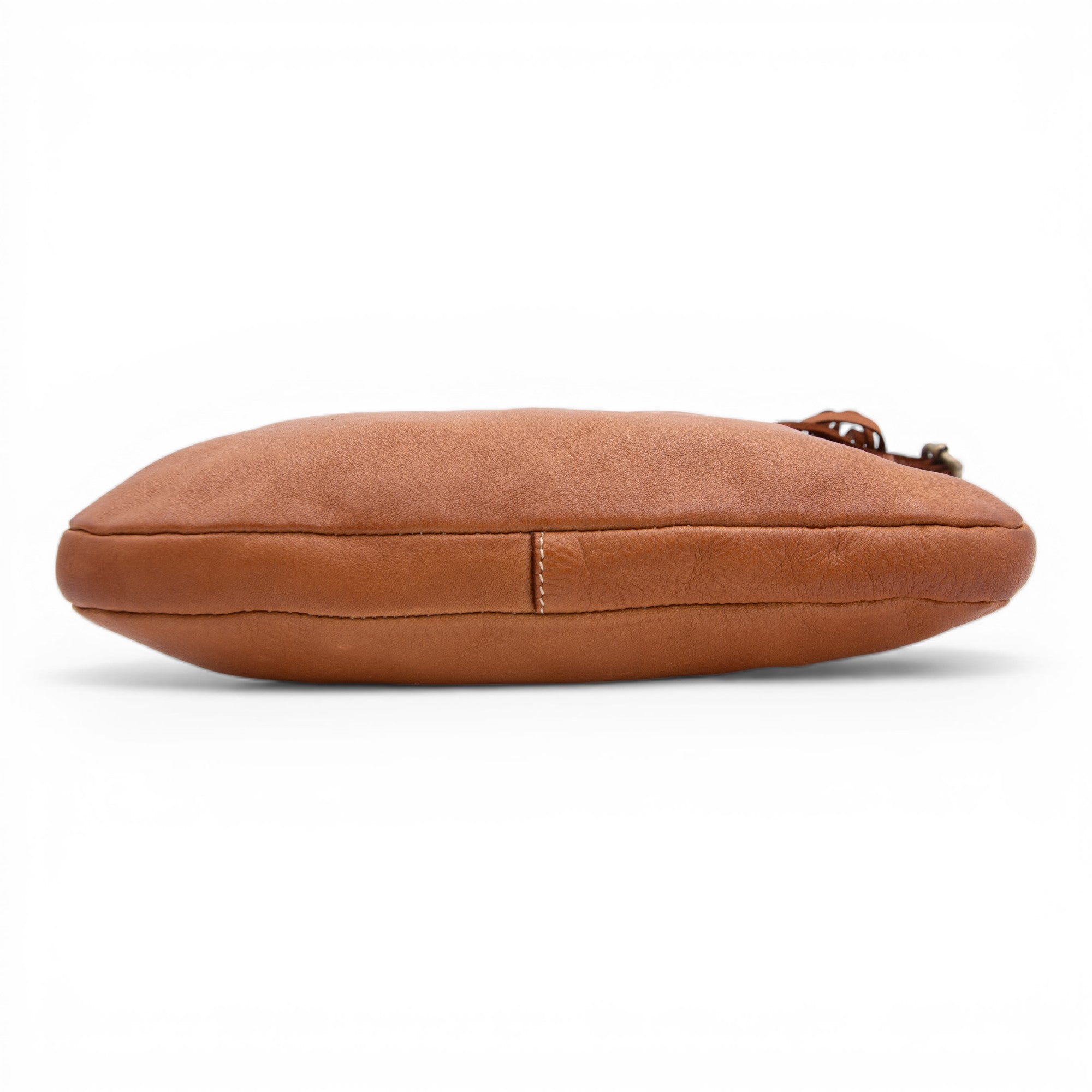 Fringe crossbody in Cognac