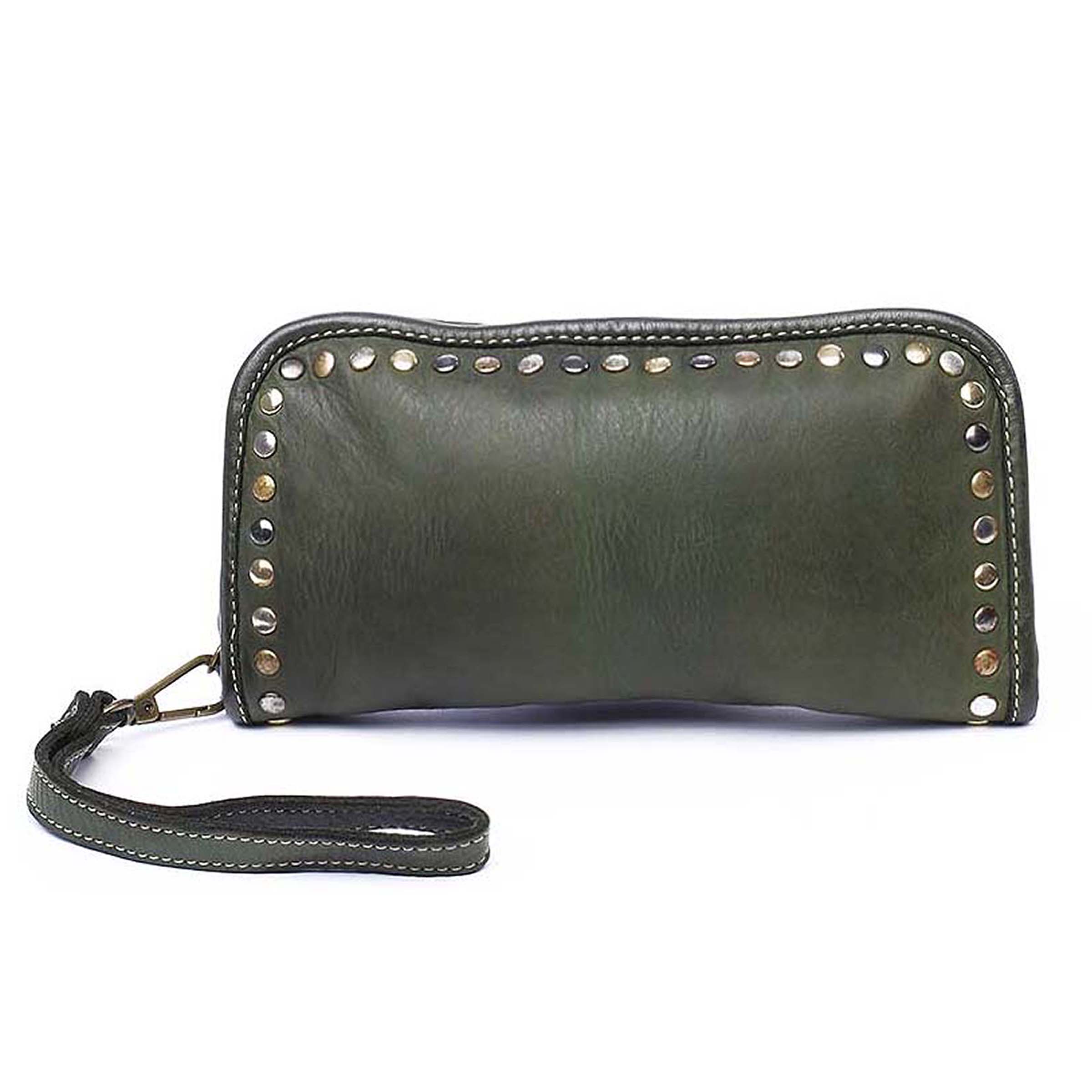 Sofia Zip Around Wallet in Olive