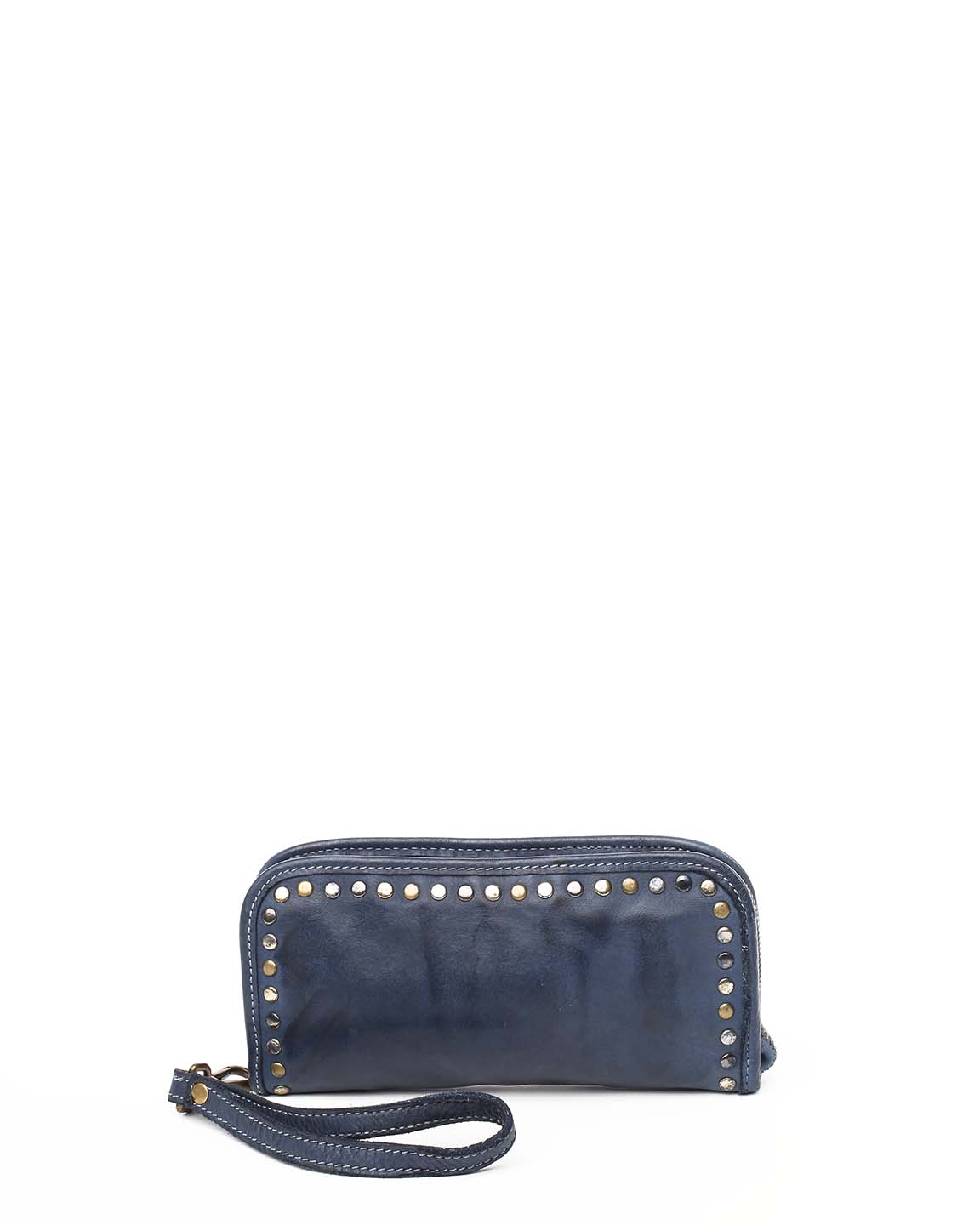 Sofia Zip Around Wallet in Navy