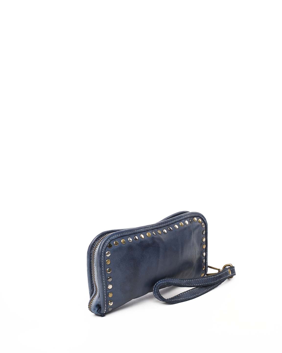 Sofia Zip Around Wallet in Navy