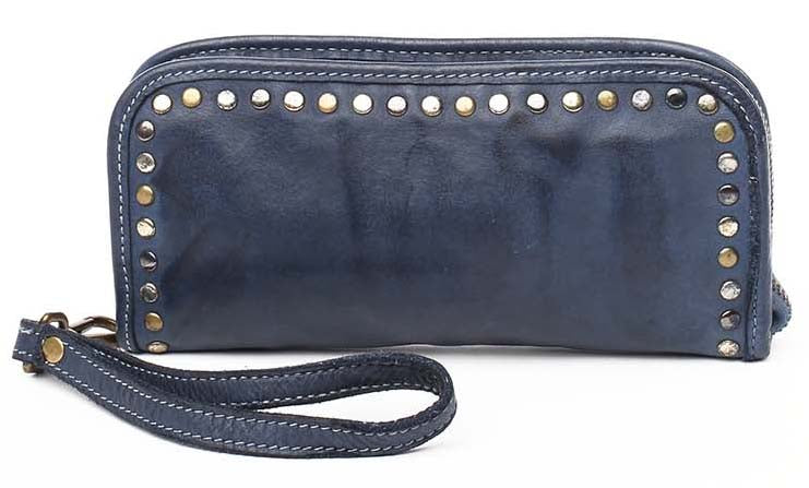 Sofia Zip Around Wallet in Navy