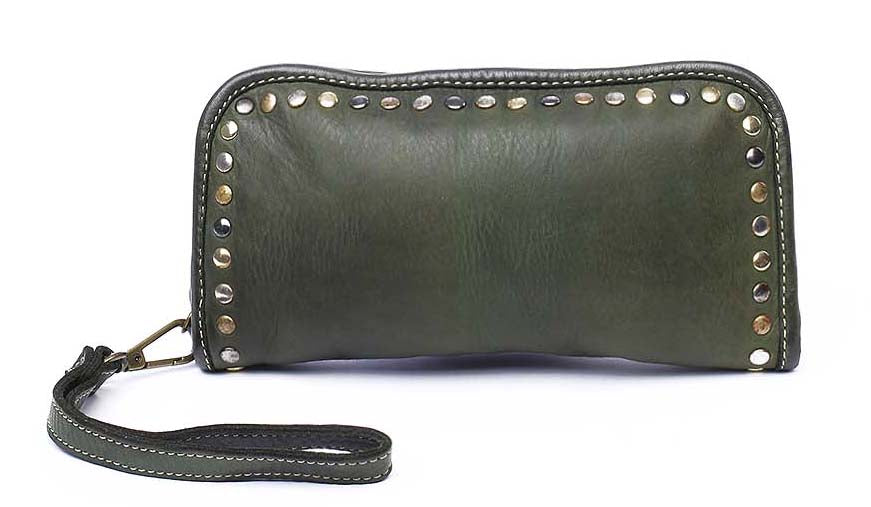 Sofia Zip Around Wallet in Olive