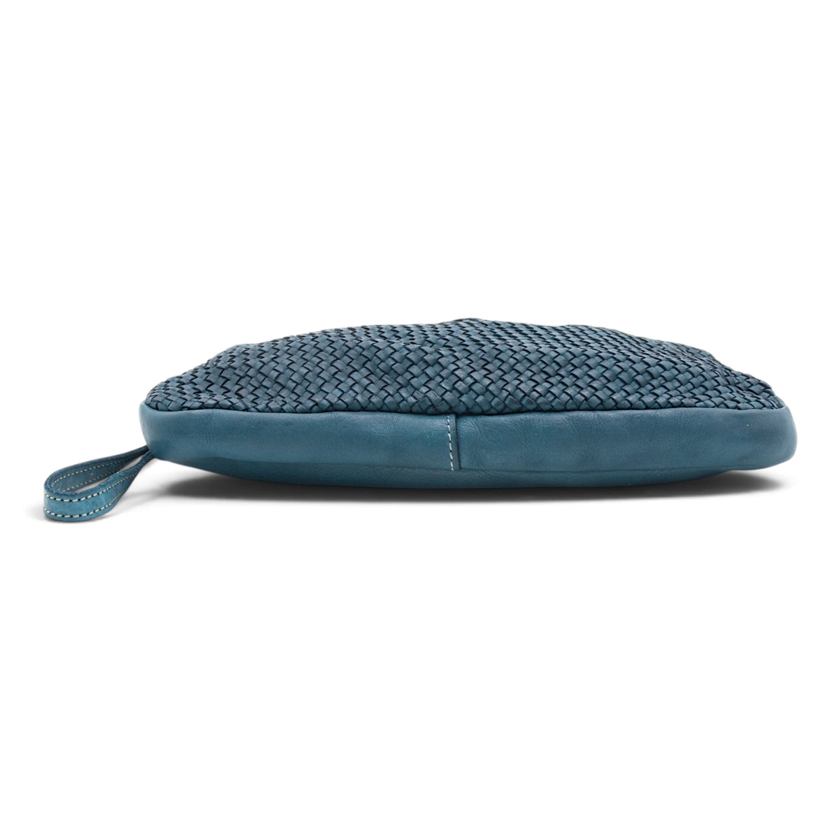 Laura Woven Crossbody in Teal
