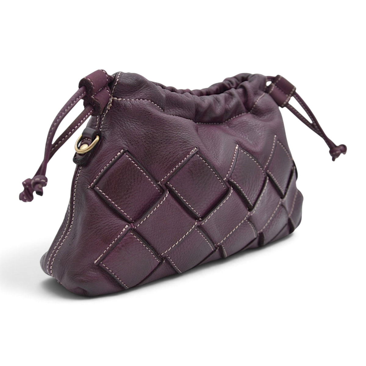 Greta Clutch in Plum