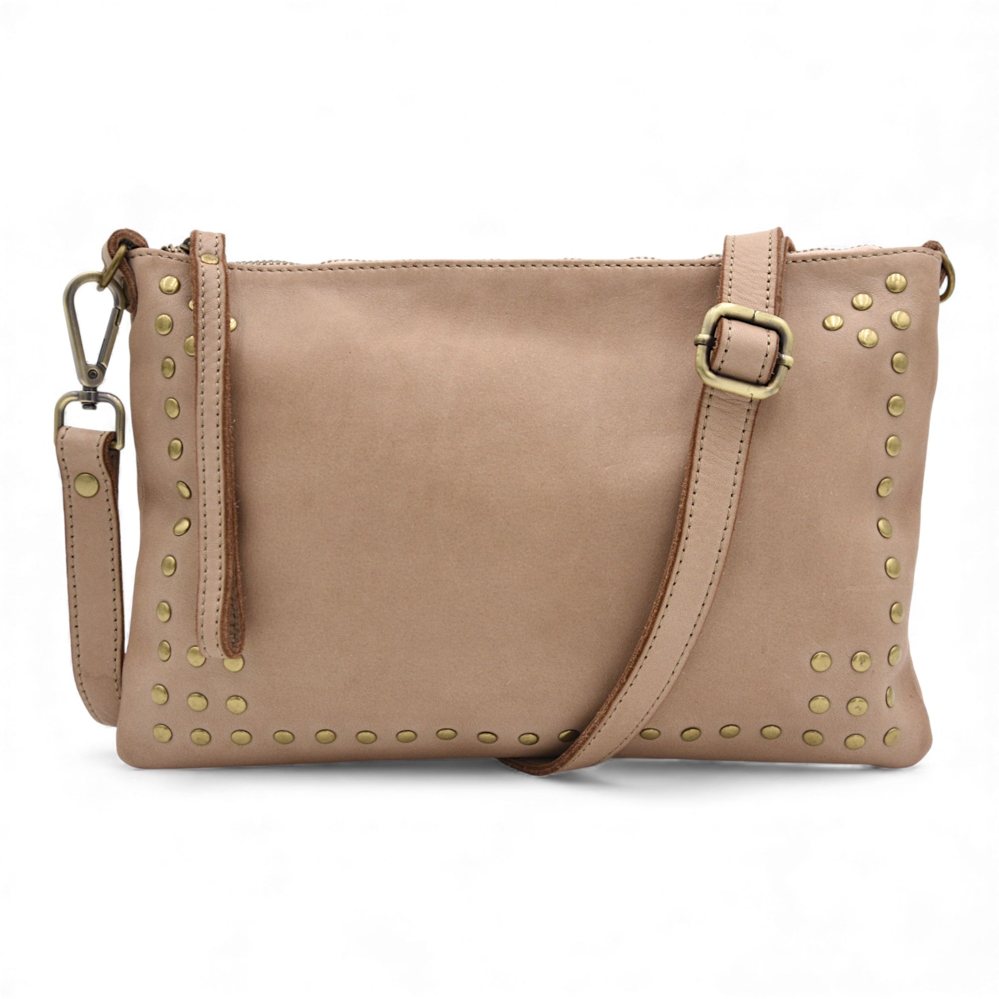 Boho Clutch in Light Taupe