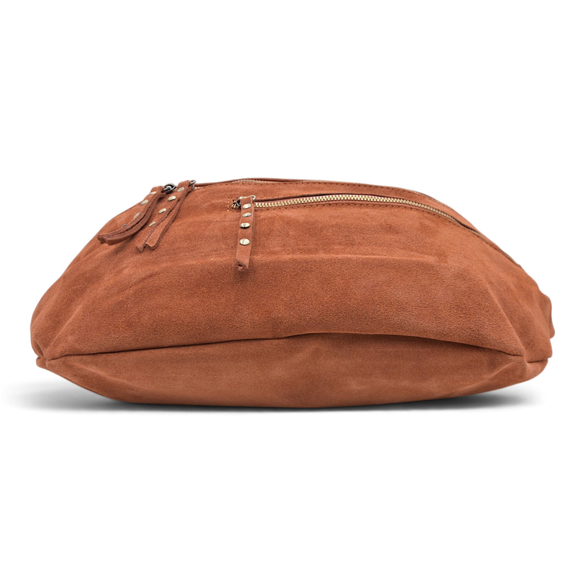 Bella 2.0 Italian Suede Sling Bag in Apricot