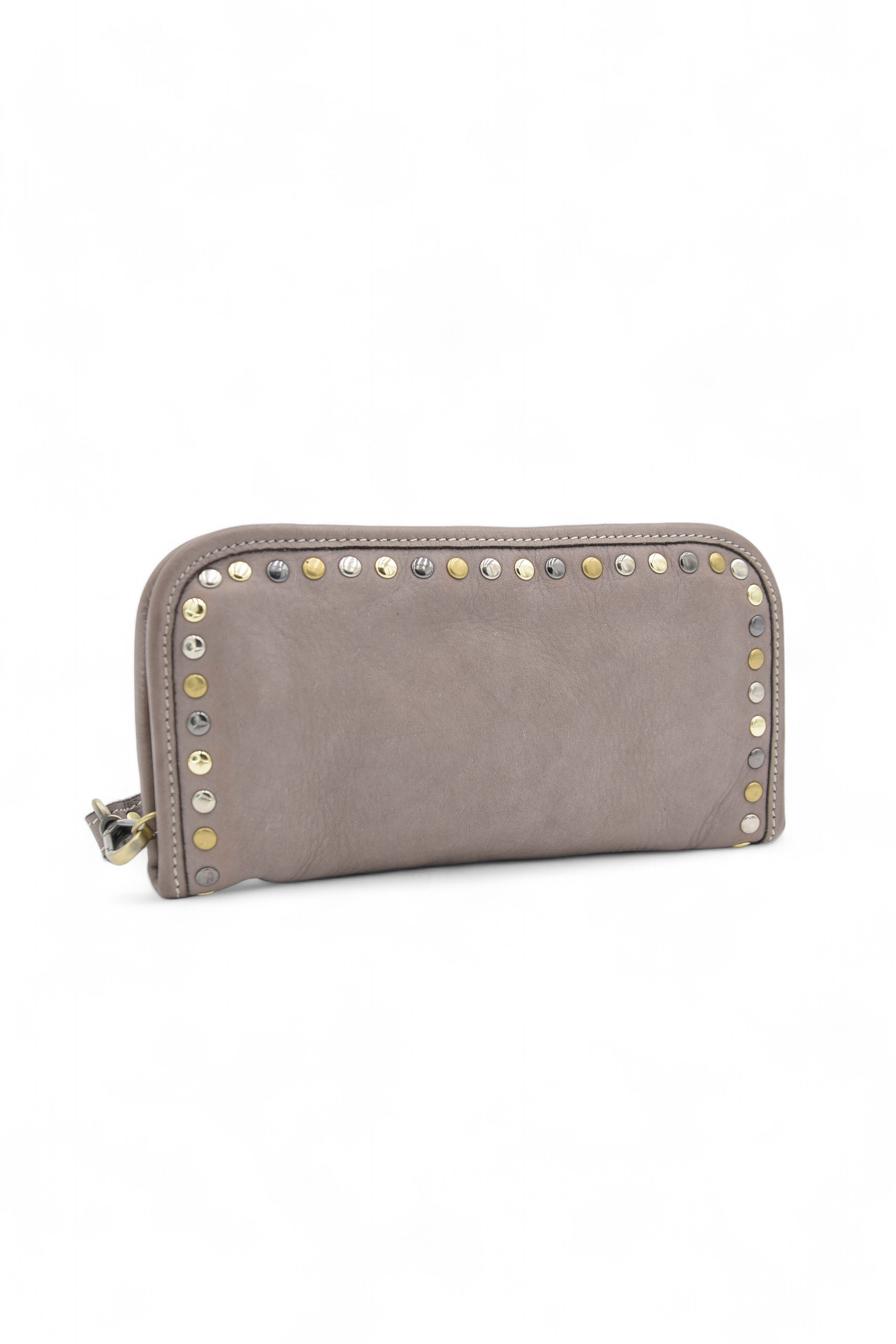 Sofia Zip Around Wallet in Mushroom