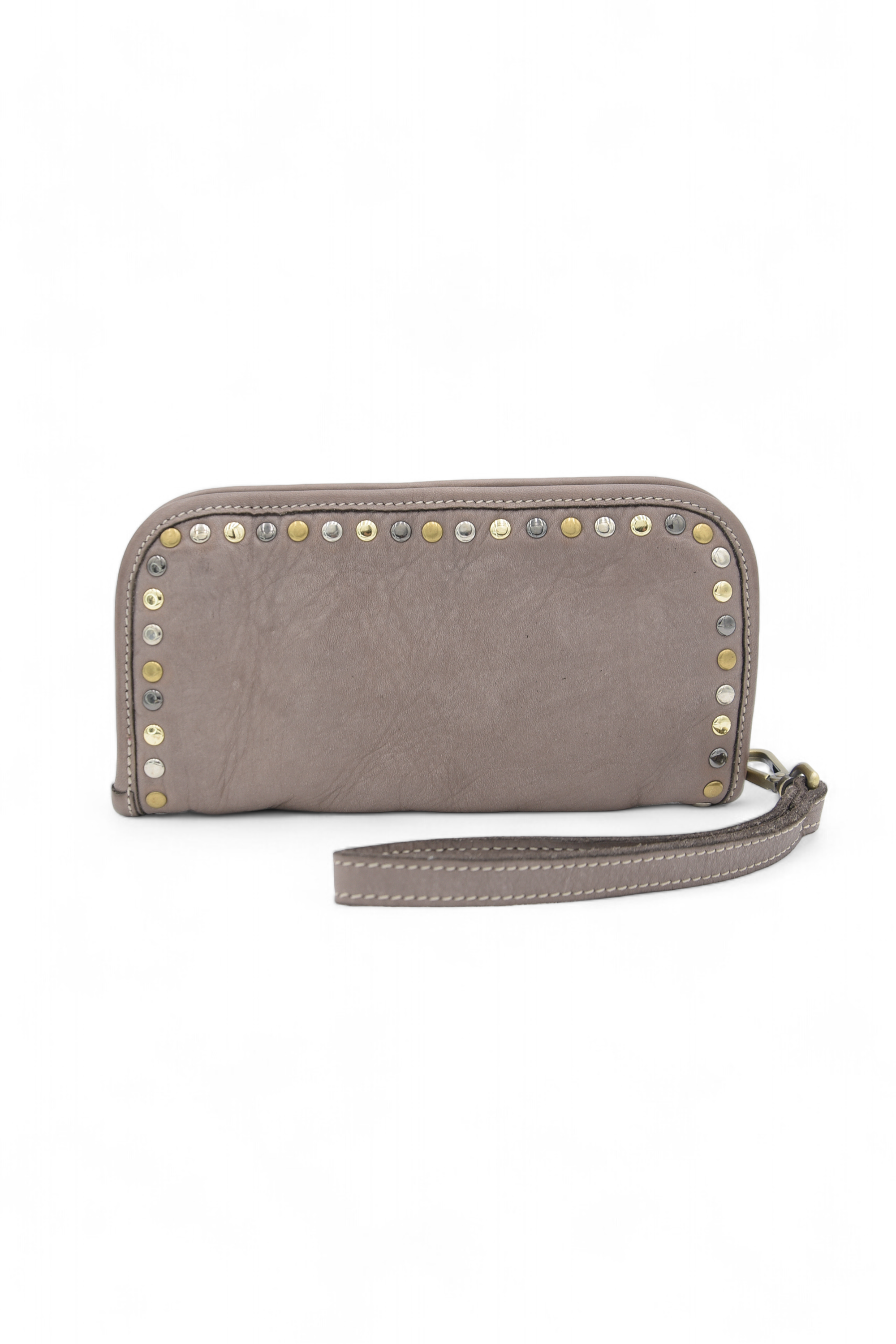 Sofia Zip Around Wallet in Mushroom