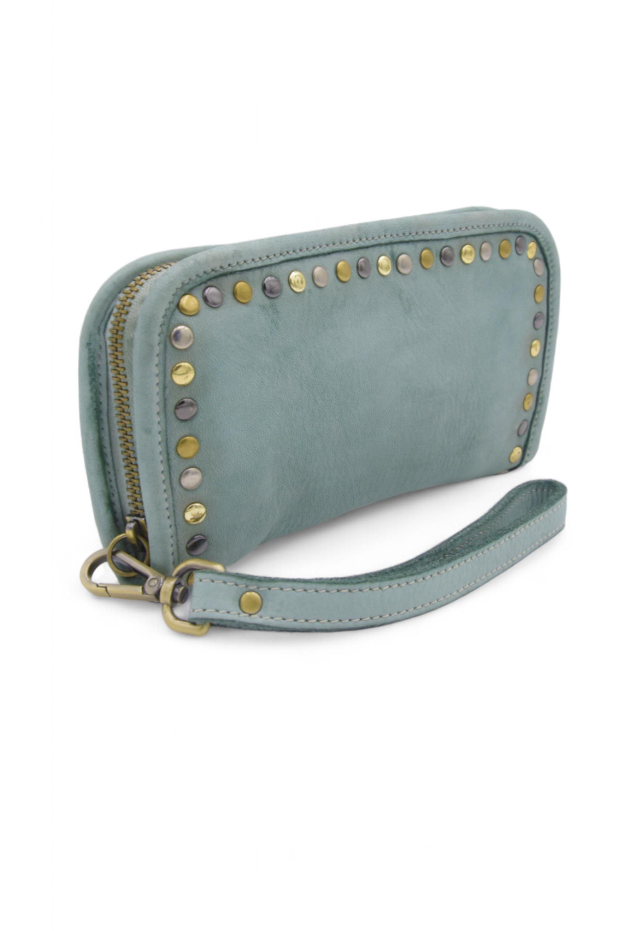 Sofia Zip Around Wallet in Pistachio