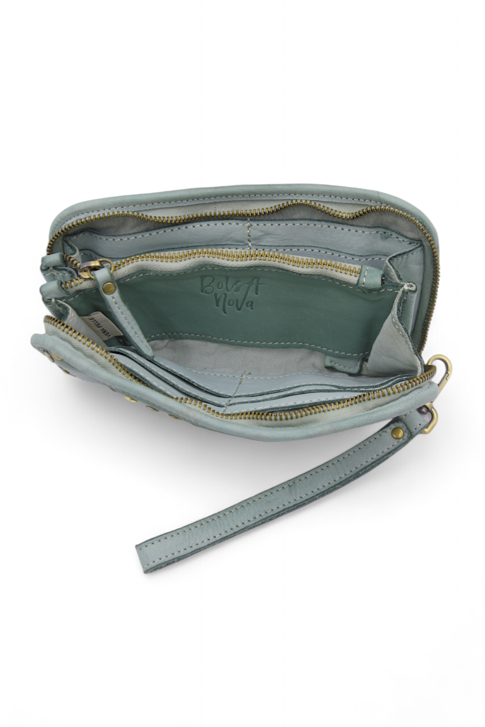 Sofia Zip Around Wallet in Pistachio