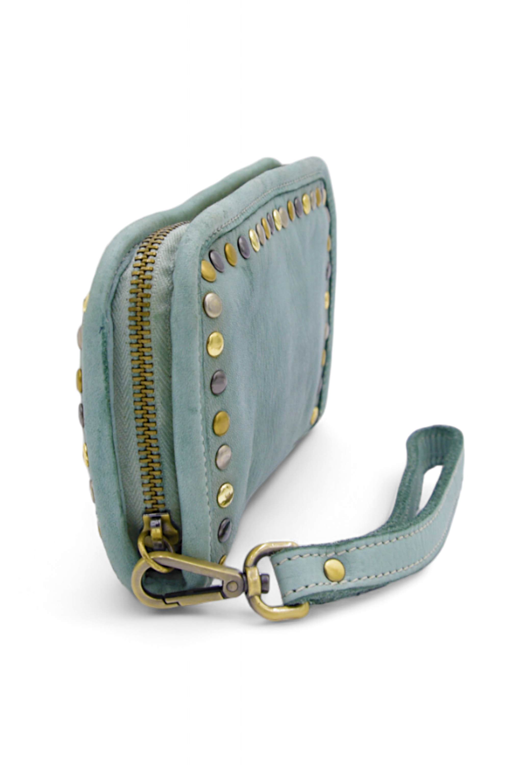 Sofia Zip Around Wallet in Pistachio