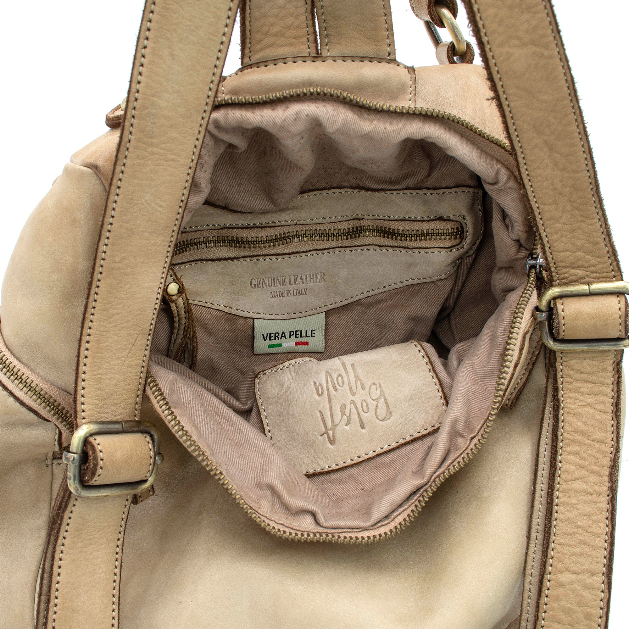 Mia Backpack in Light Taupe