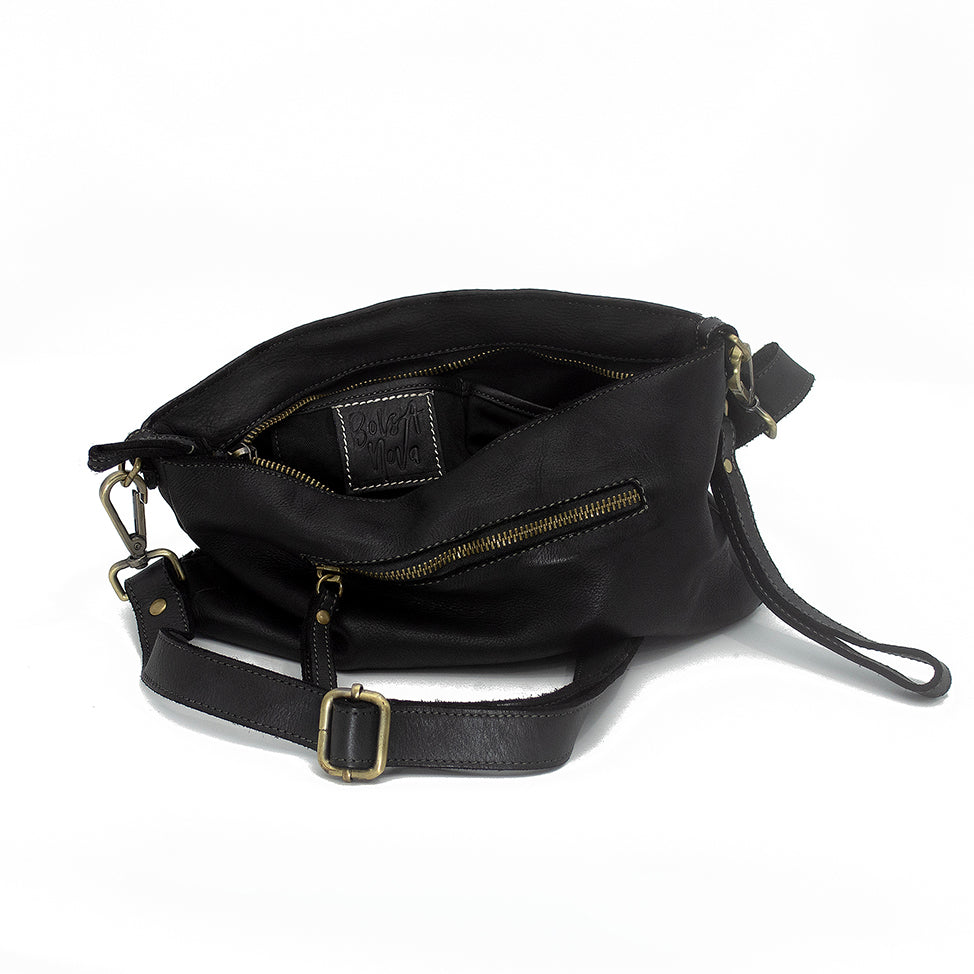 Laura Woven Crossbody in Black – Bolsa Nova Handbags