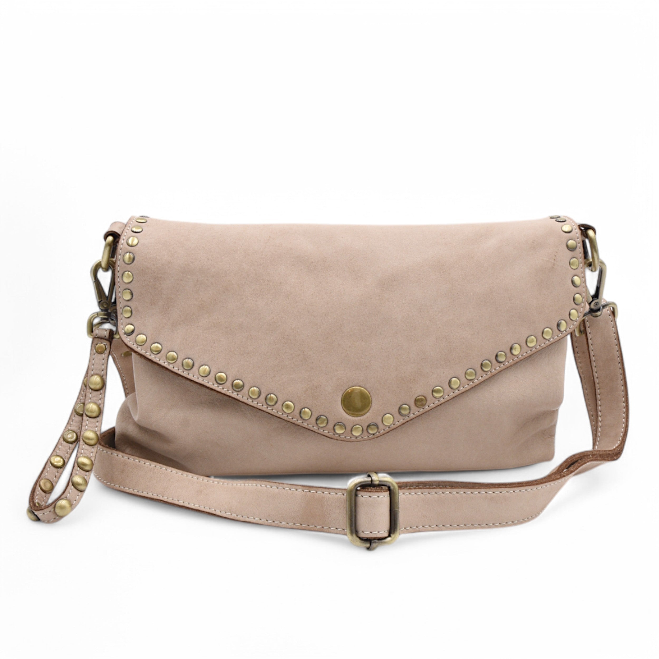 Aria Envelope Crossbody in Light Taupe