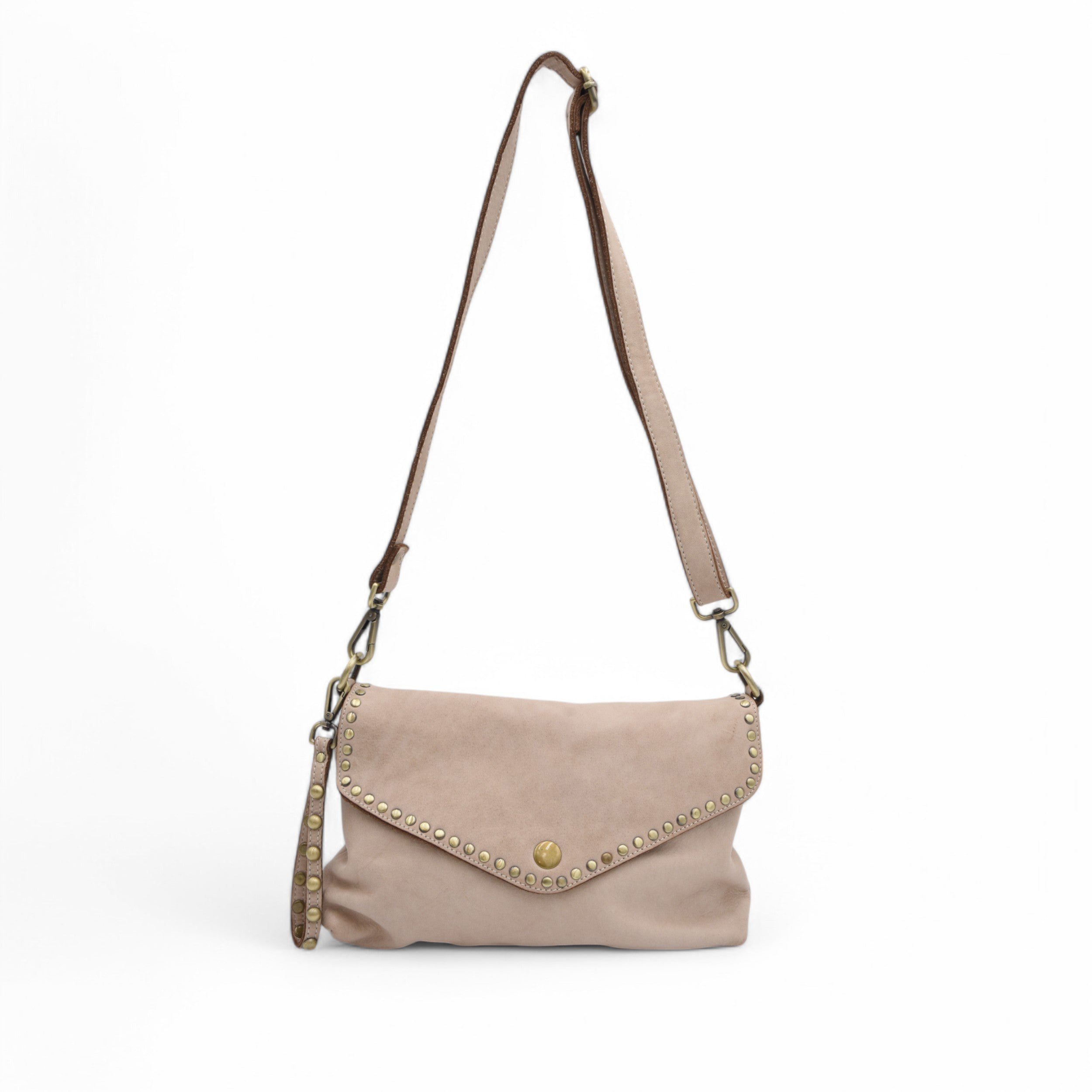 Aria Envelope Crossbody in Light Taupe