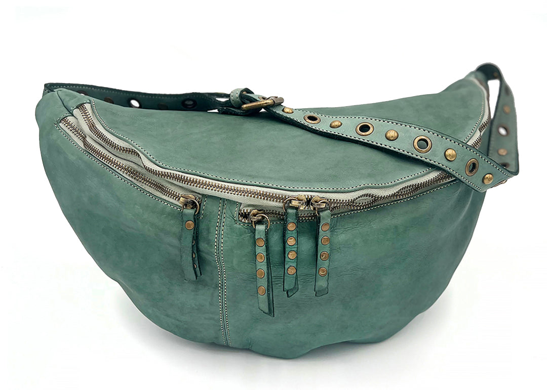 Spring 2024 Colors Pistachio Bella Sling Italian washed leather as seen in Free People