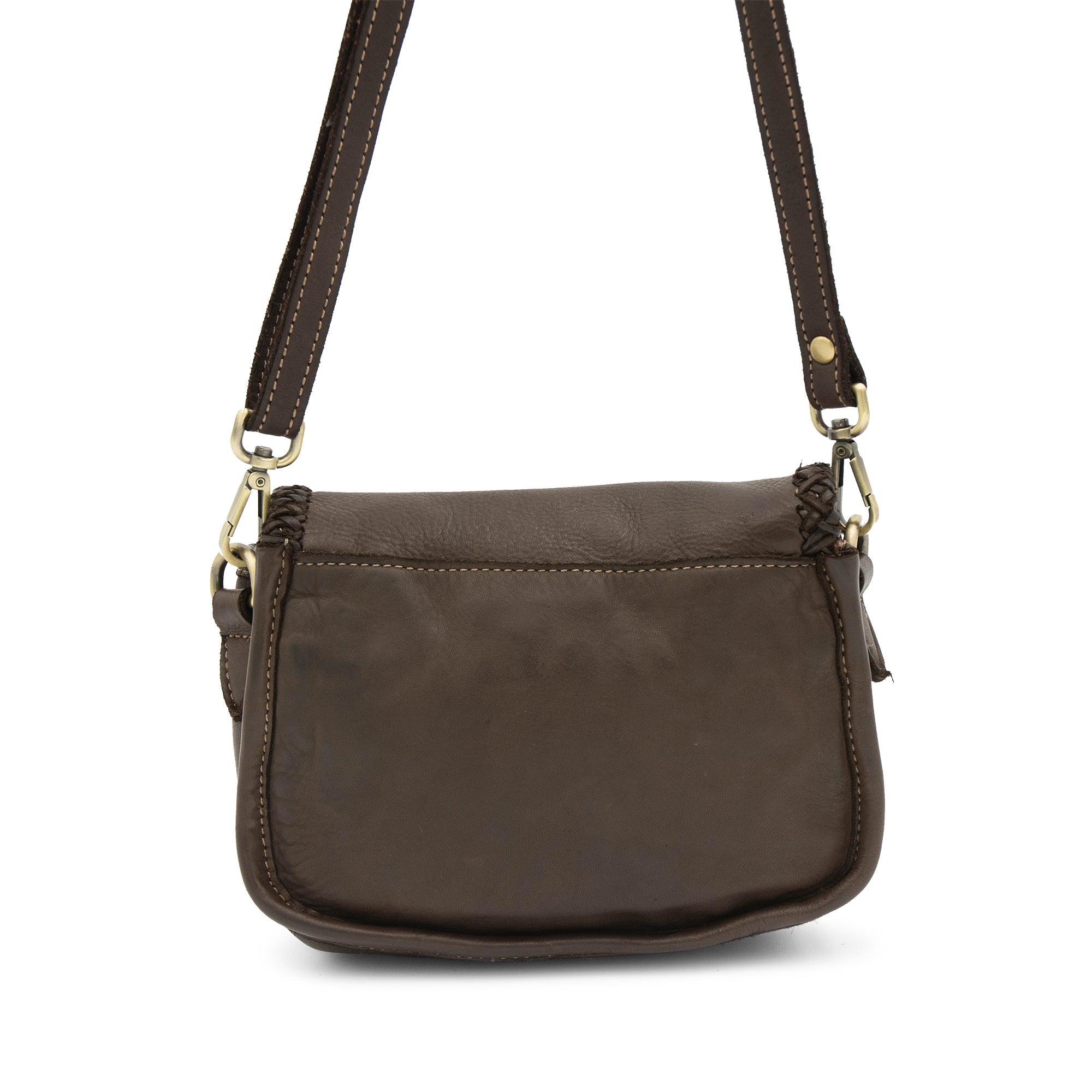 Naples Saddle Bag in Chocolate