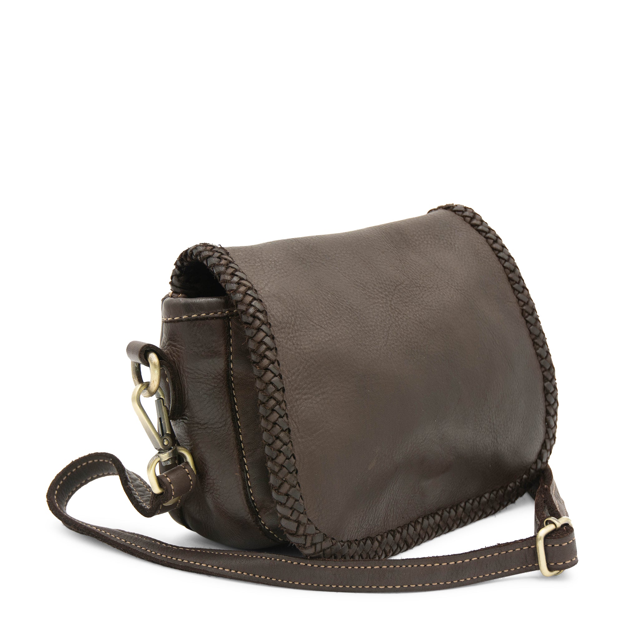 Naples Saddle Bag in Chocolate