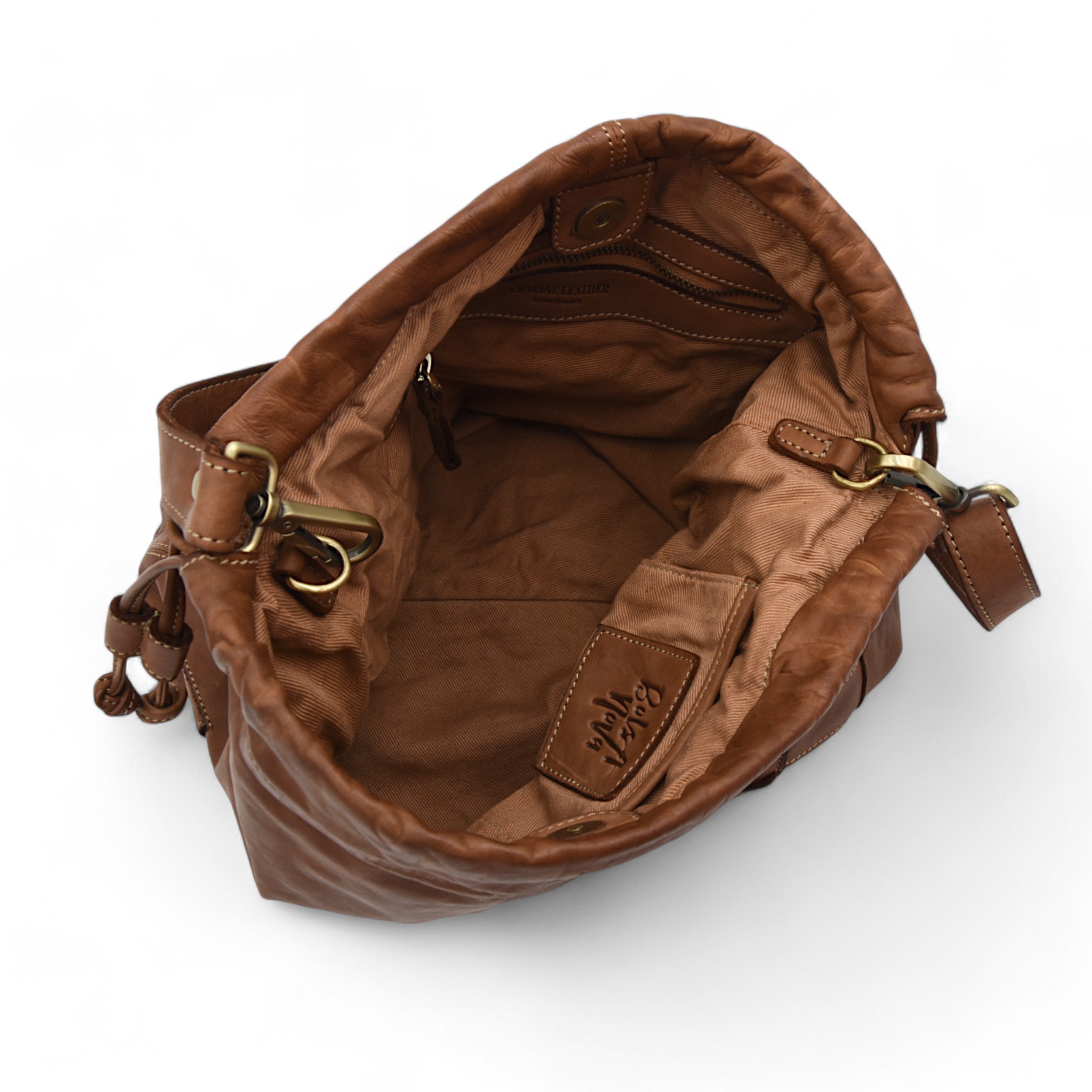 Giorgio Bucket Bag in Cognac