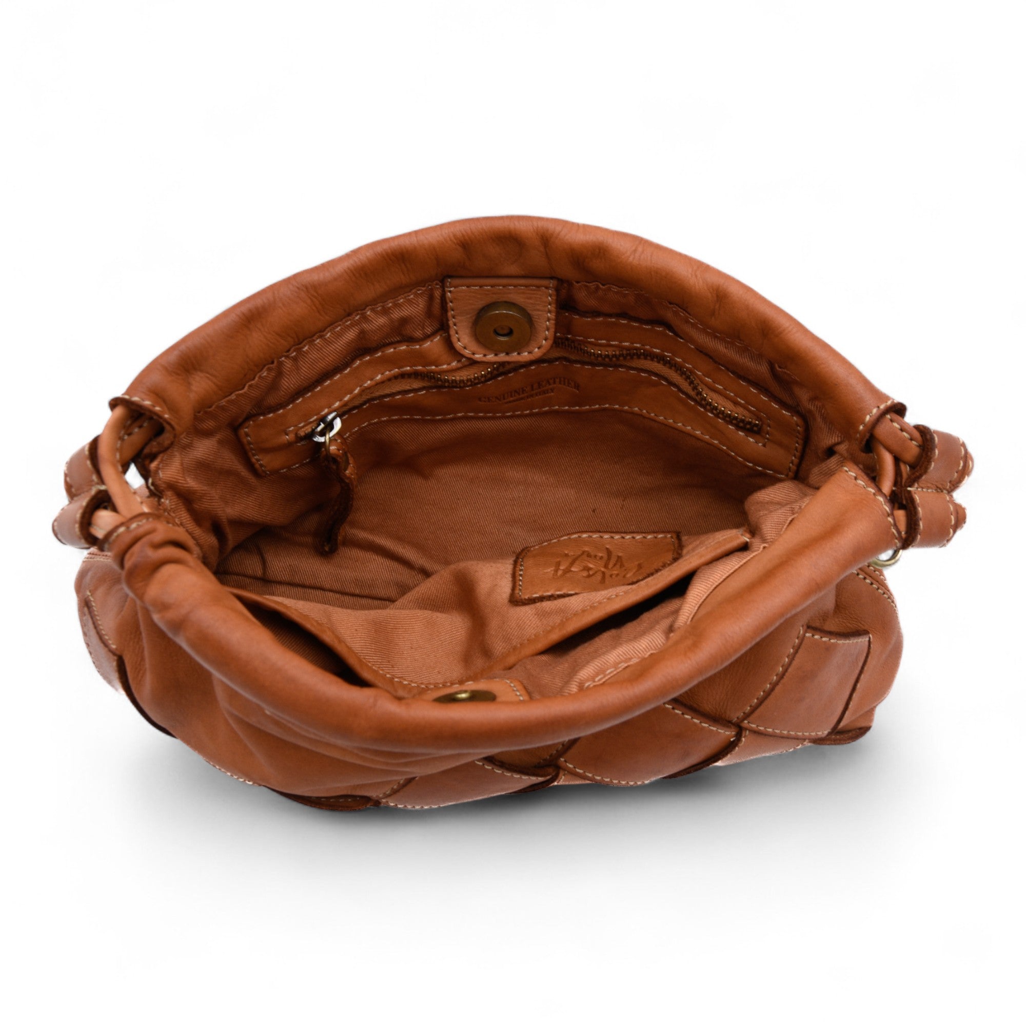 Greta Clutch in Cognac